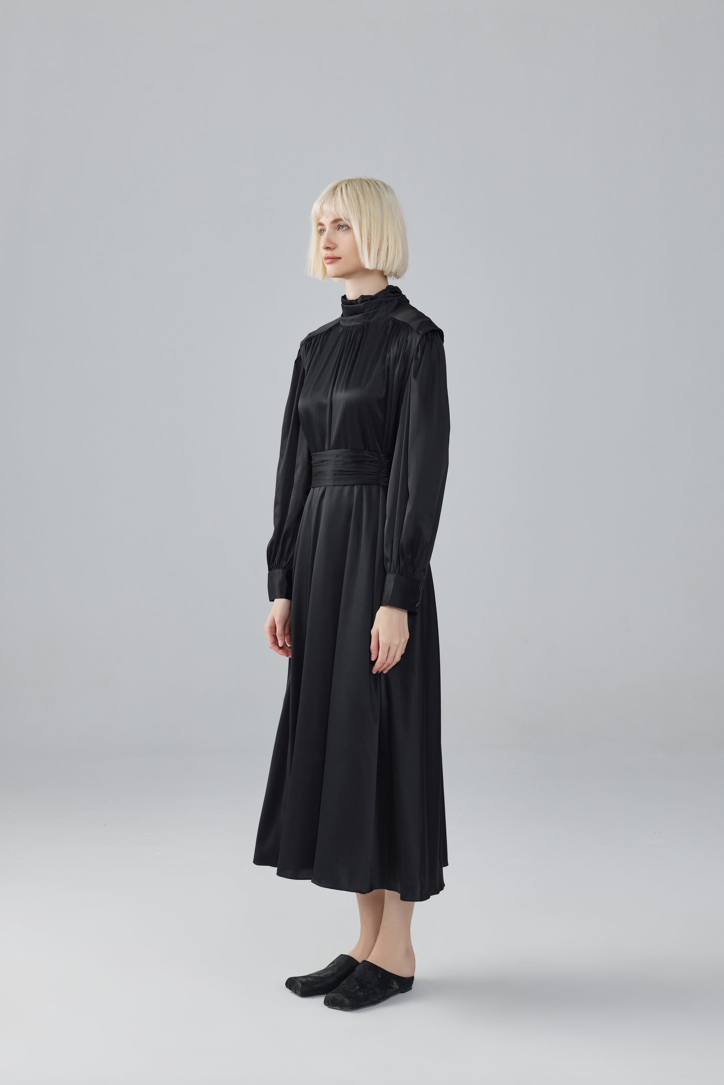 Structured Silk Dress