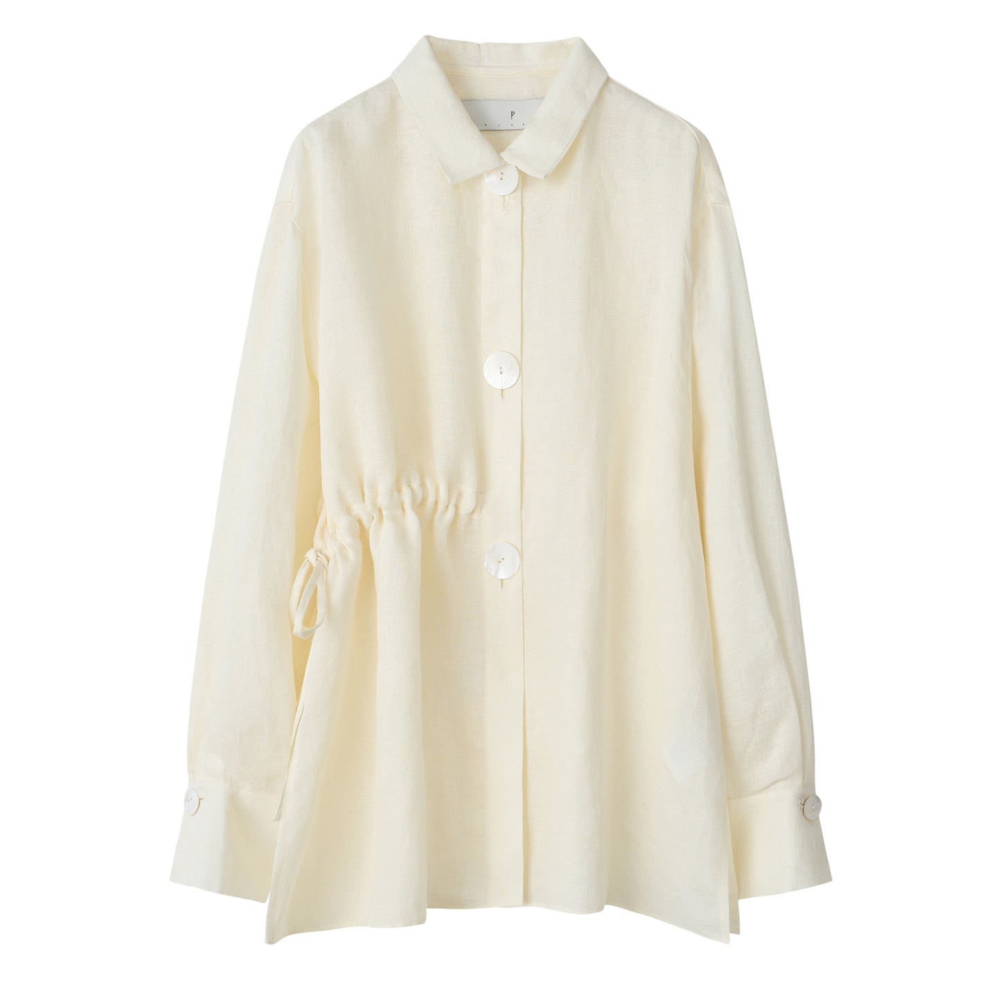 White Linen Button-Up