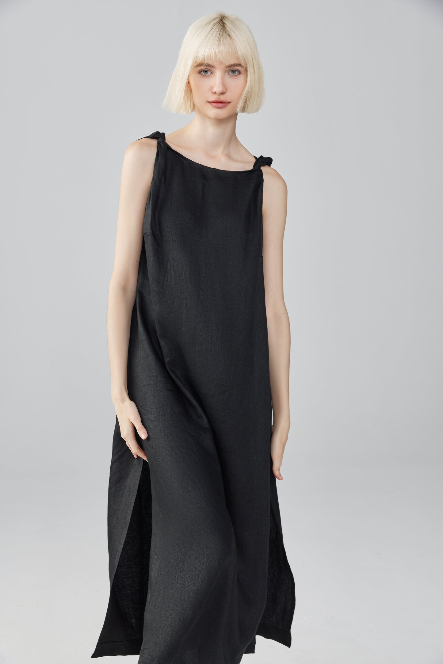 Sleeveless Linen Dress