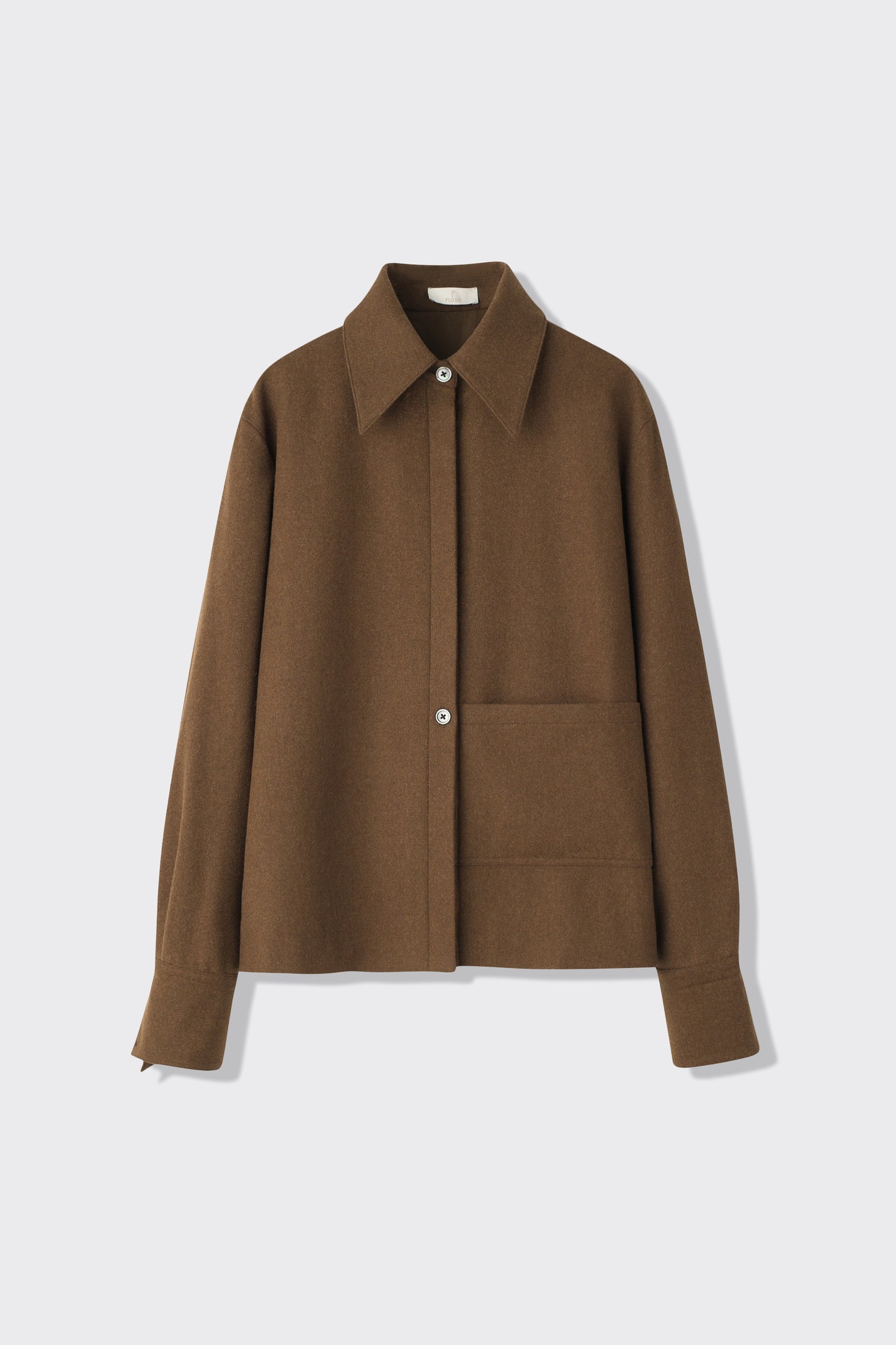 Pointy Collar Loden Shirt