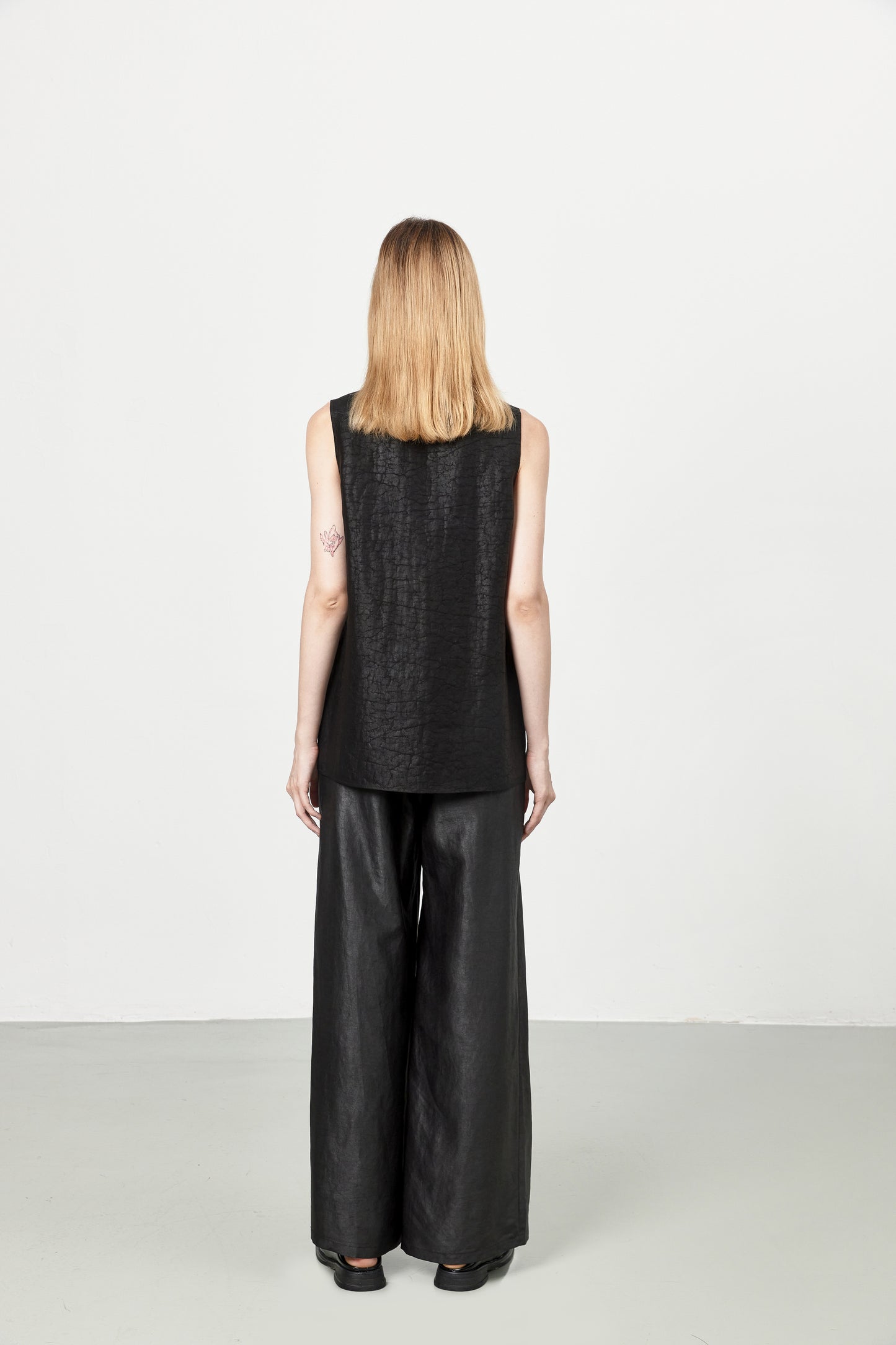 Straight-Leg Tea Silk Trousers
