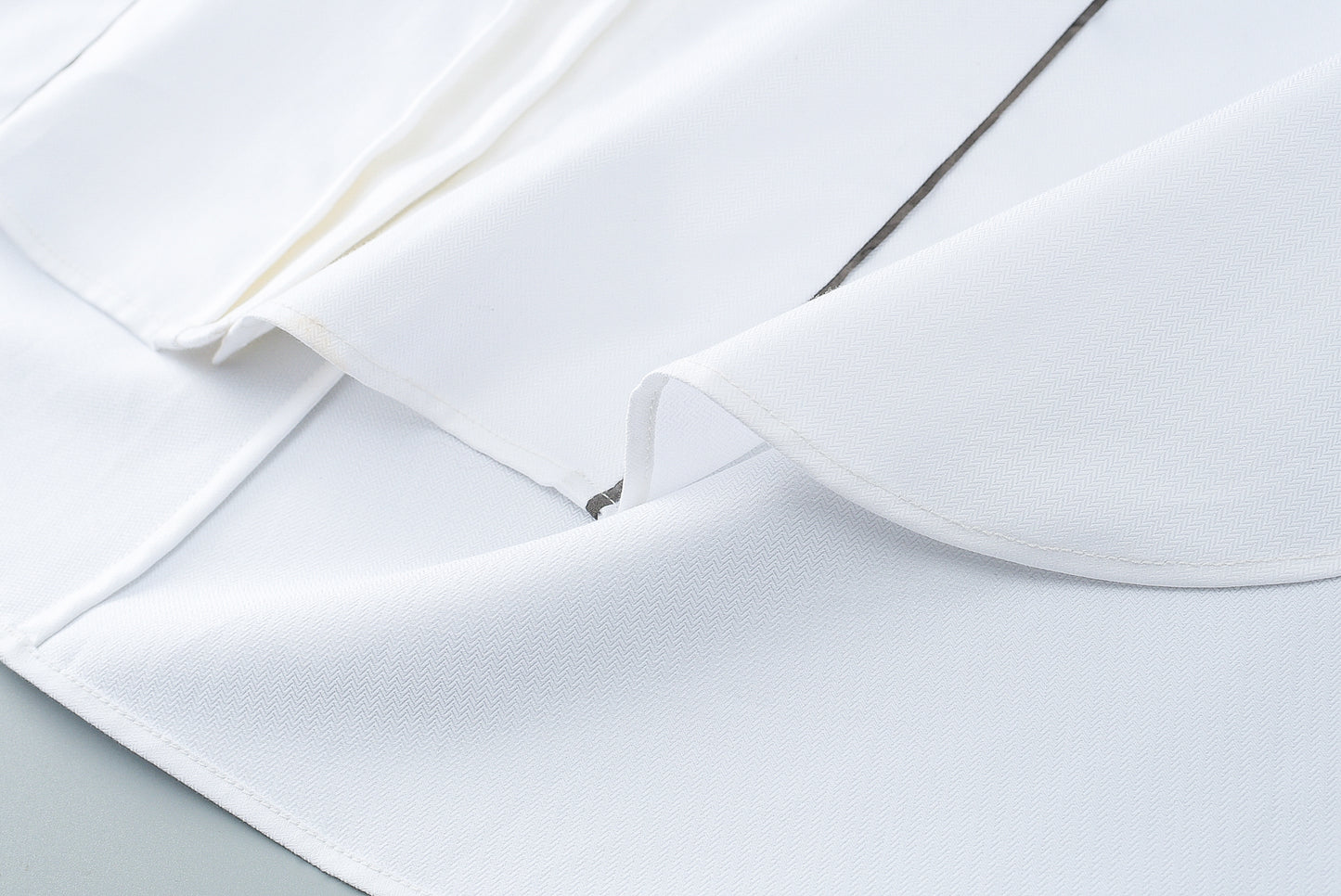 Banded Collar Cotton Shirt