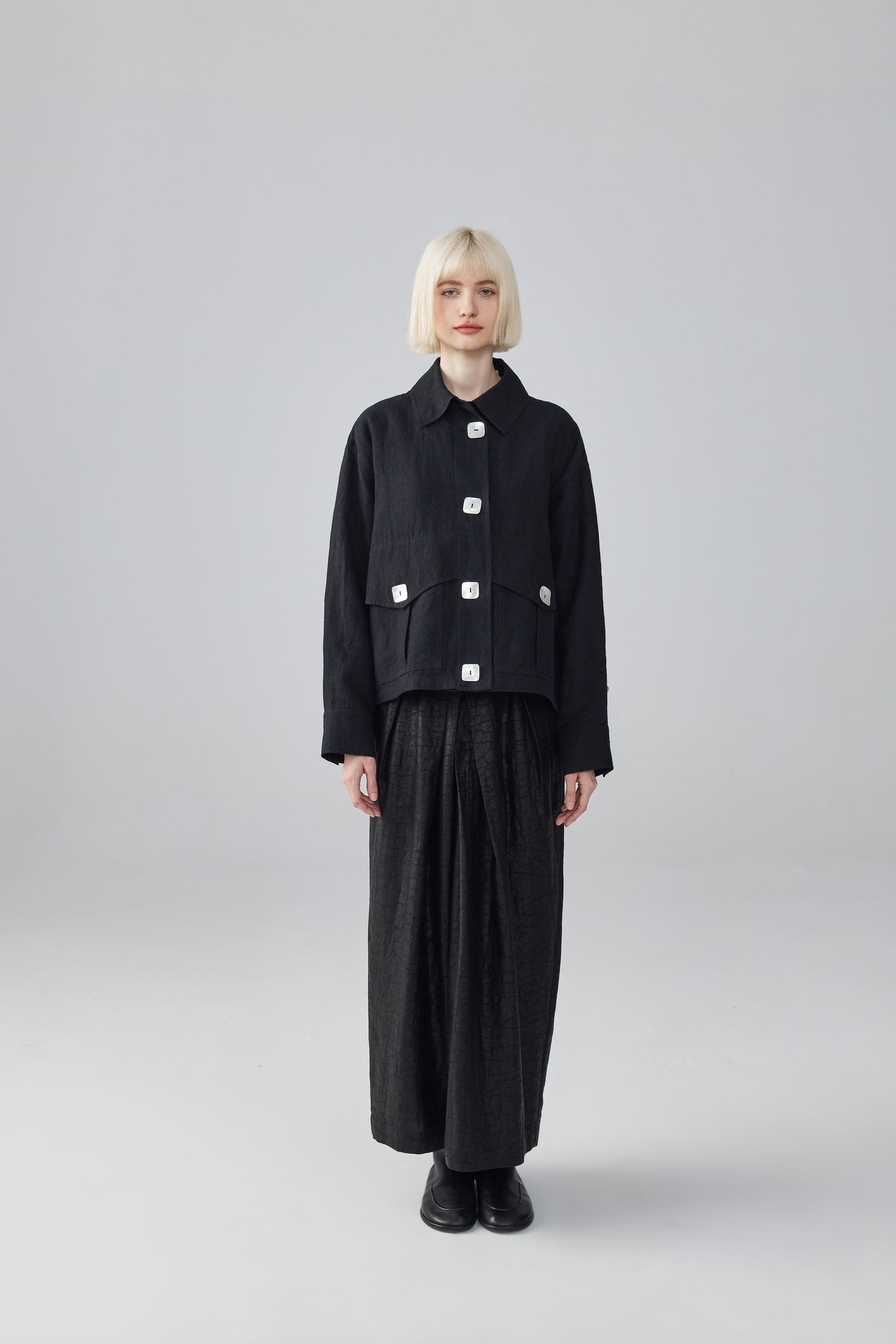 Black Linen Jacket