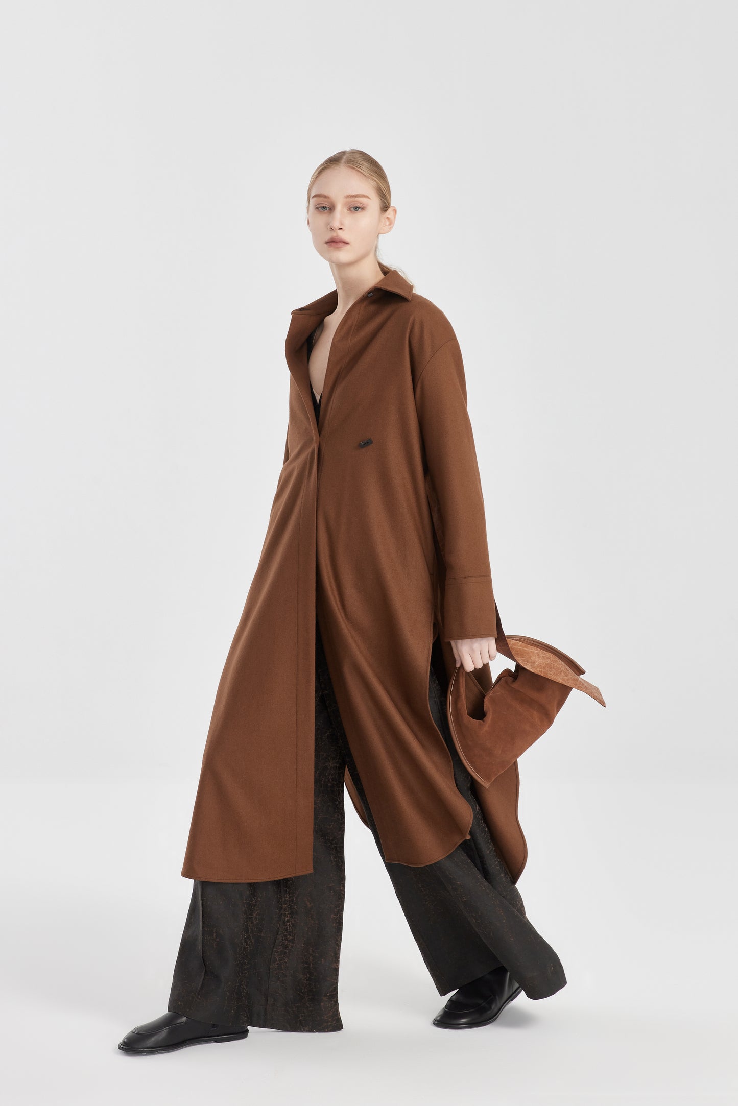 Long Rounded Loden Coat Dress