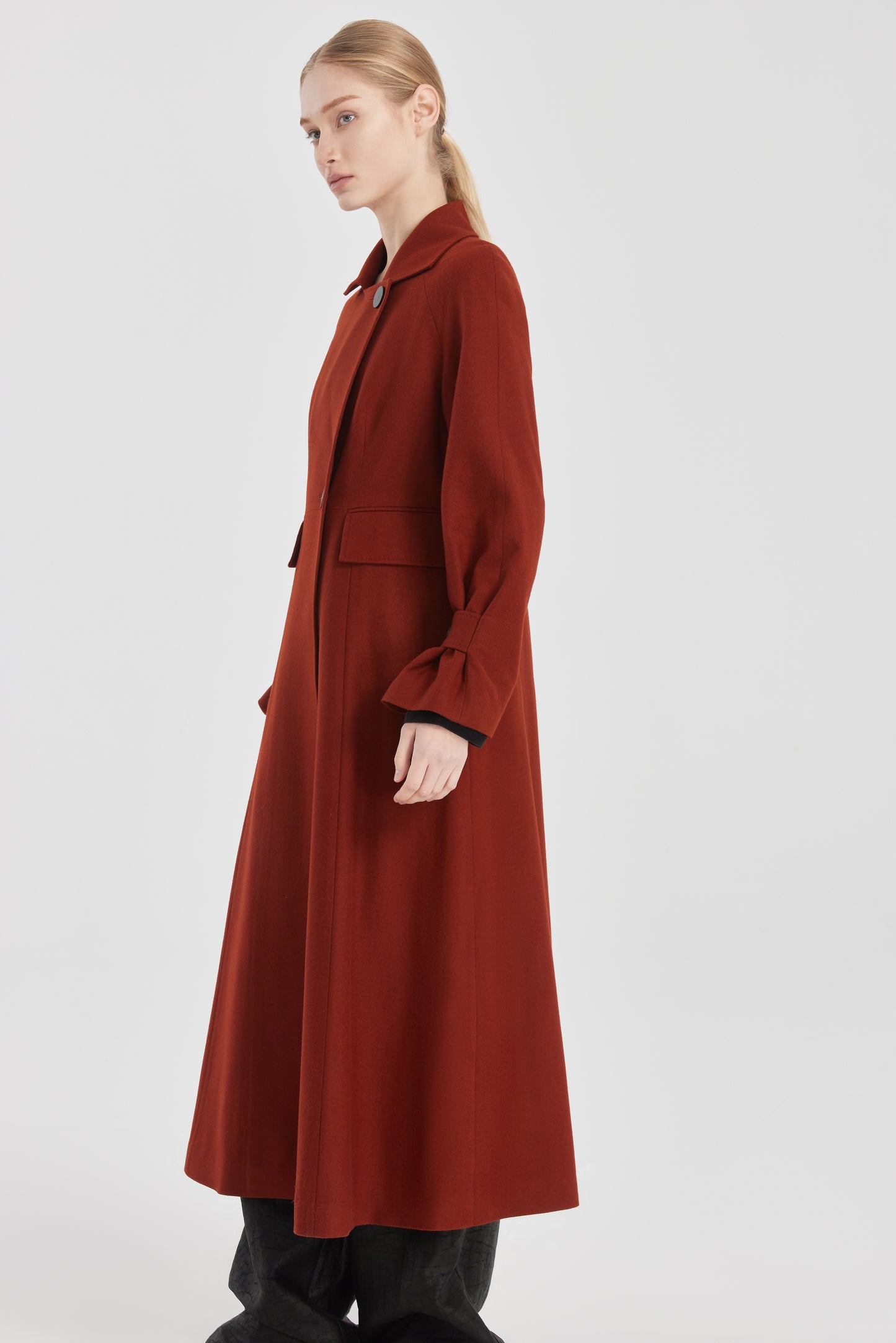 Long Loden Trench Coat