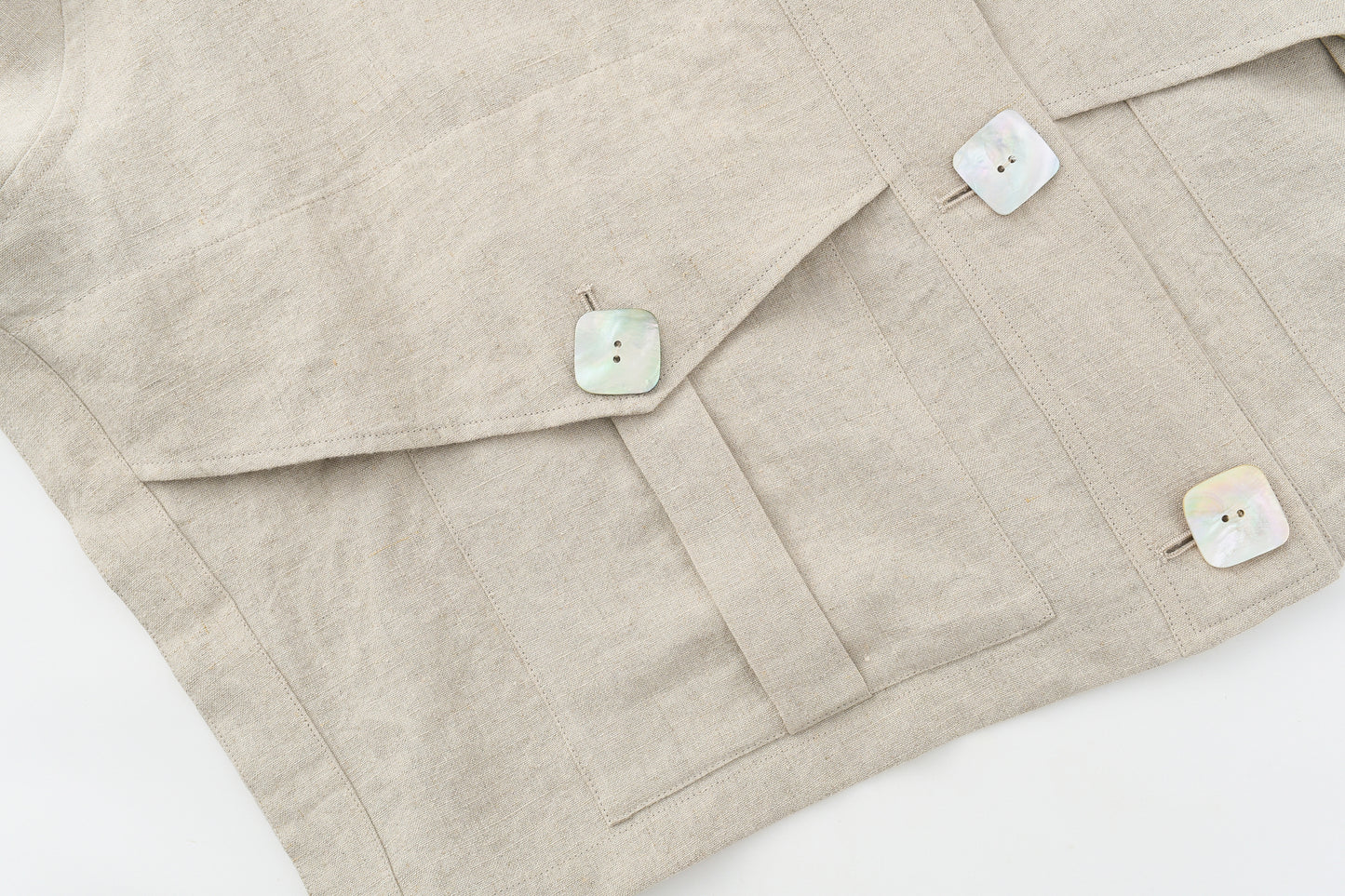 Beige Linen Jacket