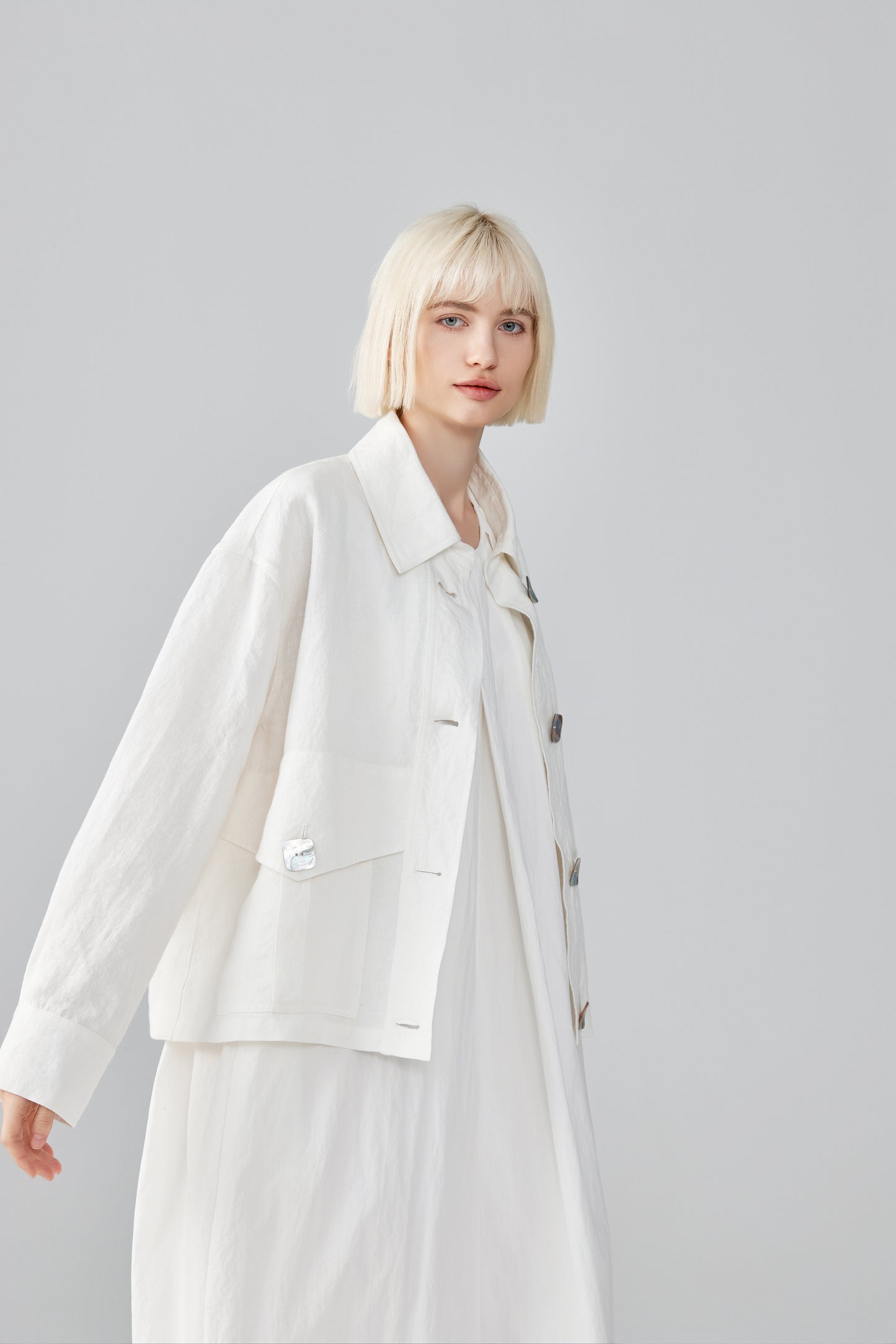 White Linen Jacket