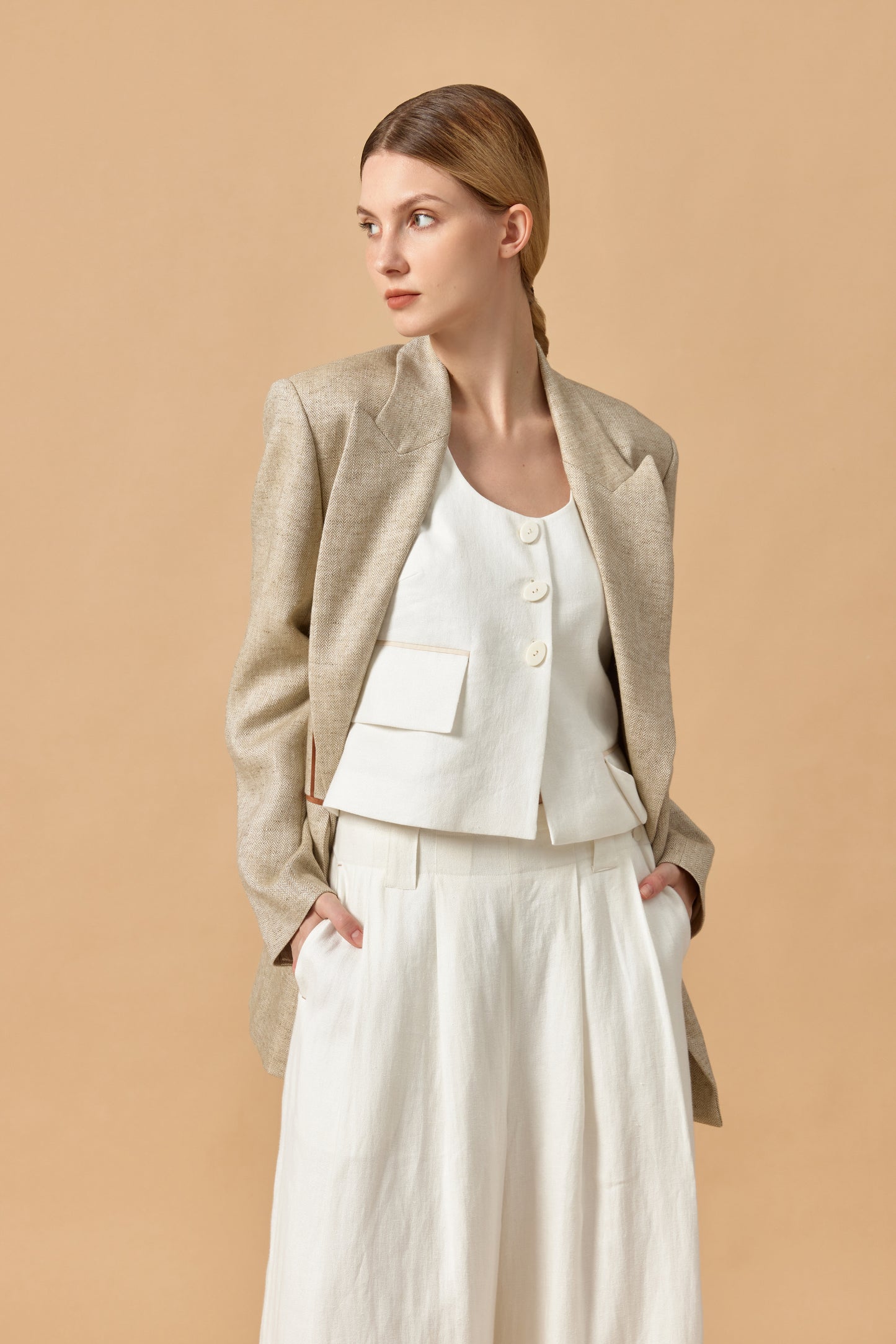 Linen vest