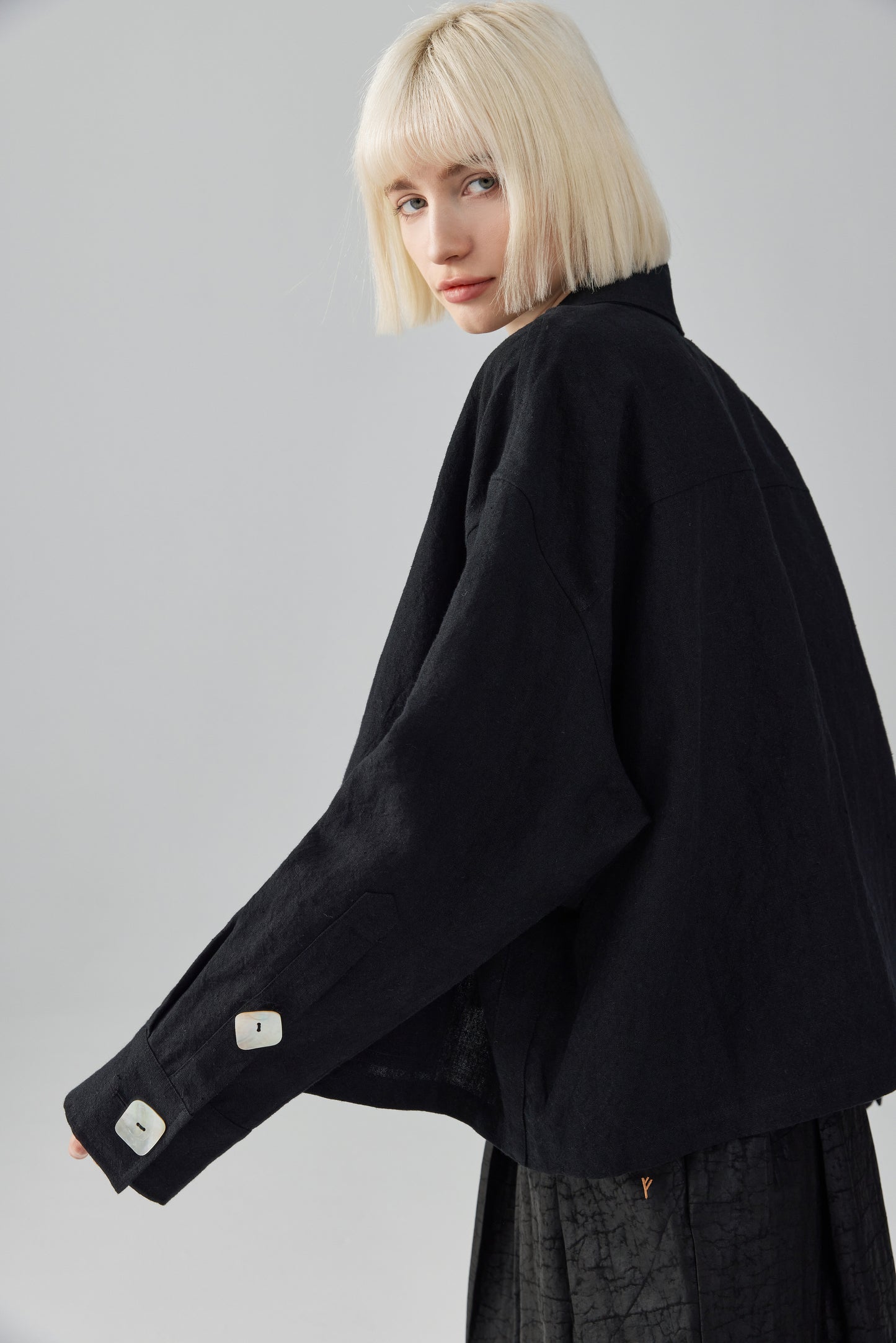 Black Linen Jacket