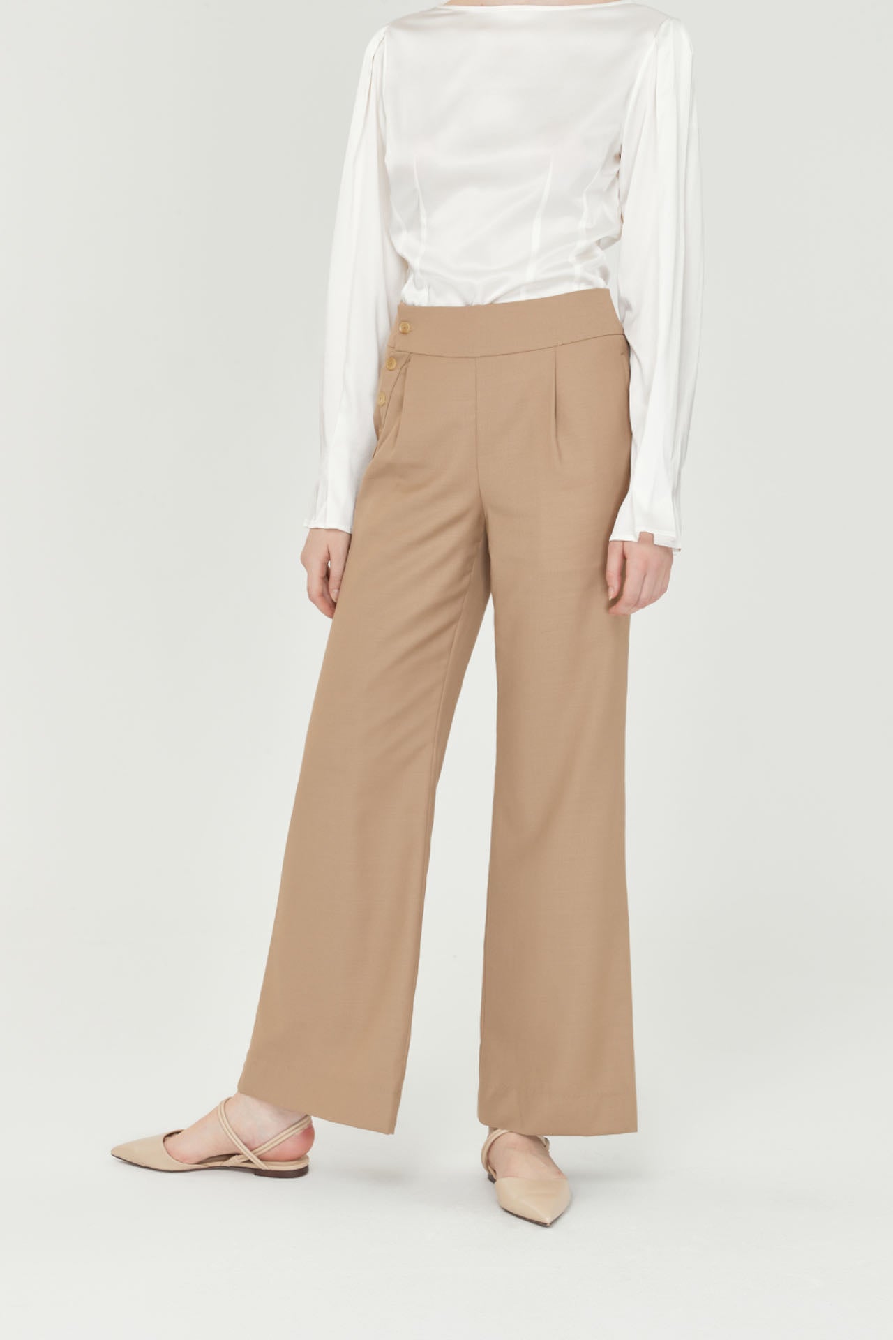 Flared Merino Trousers