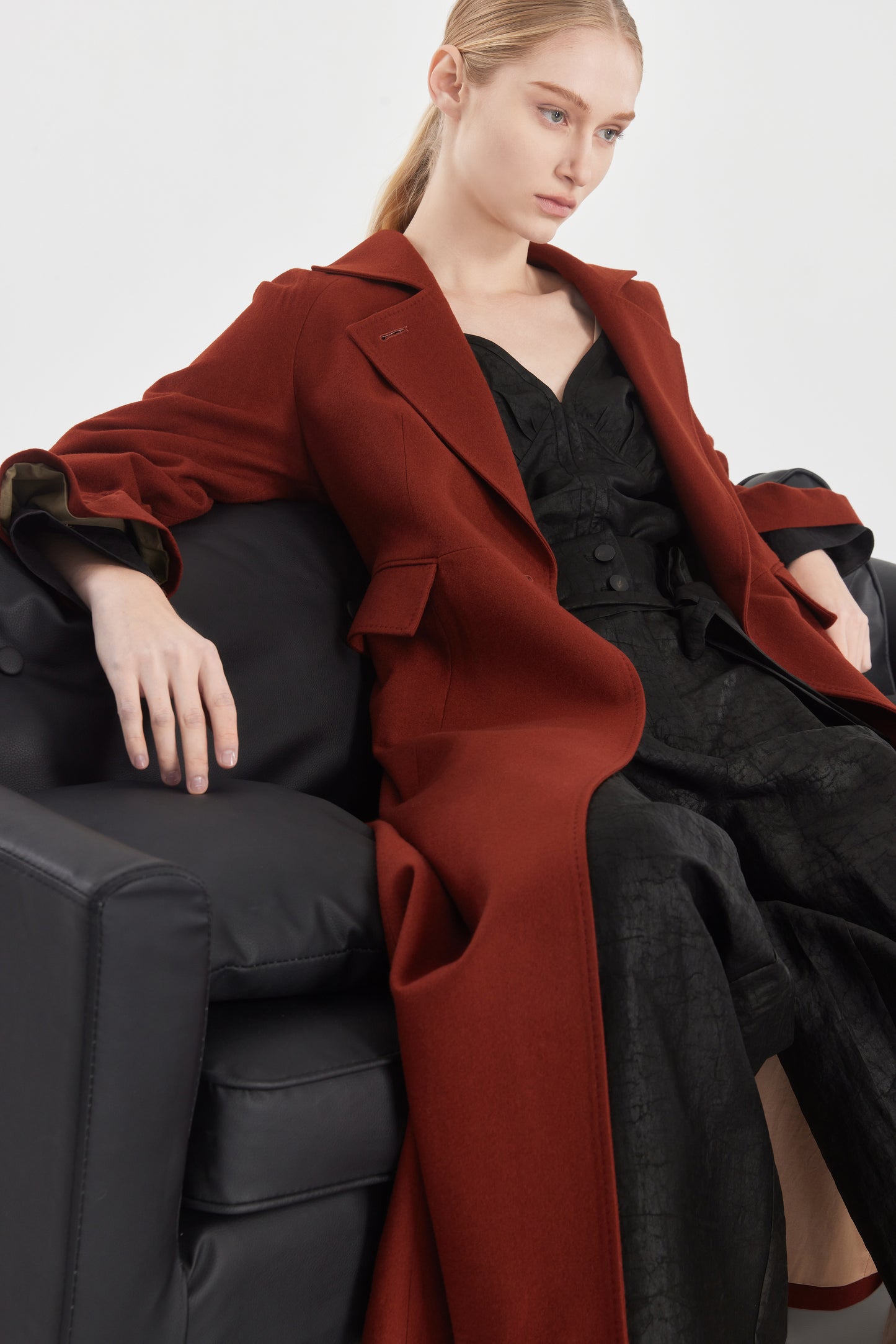 Long Loden Trench Coat