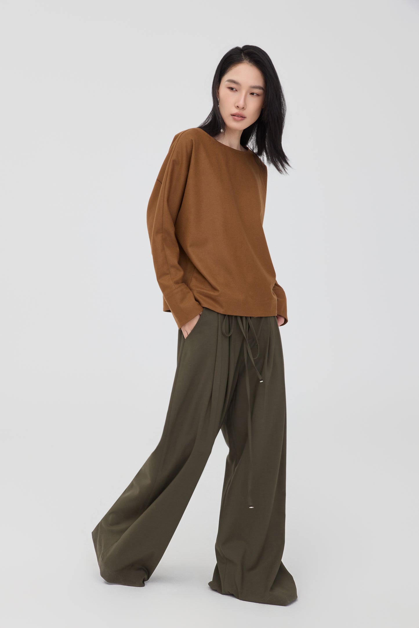 GEFION LODEN TOP – CAMEL