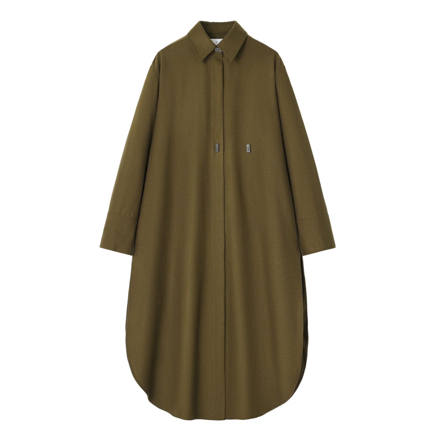 Long Rounded Loden Coat Dress