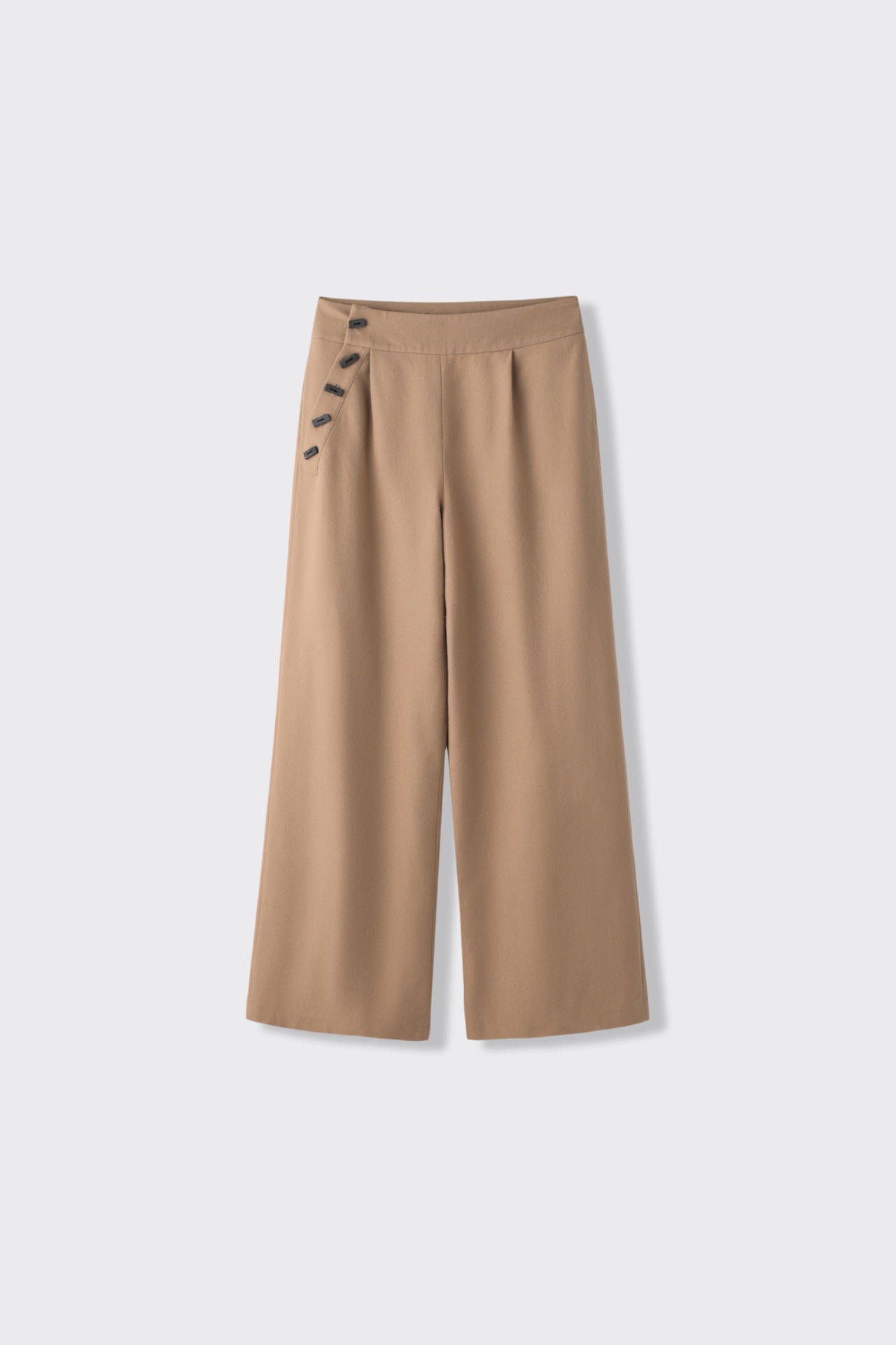 Wide-Leg Loden Trousers