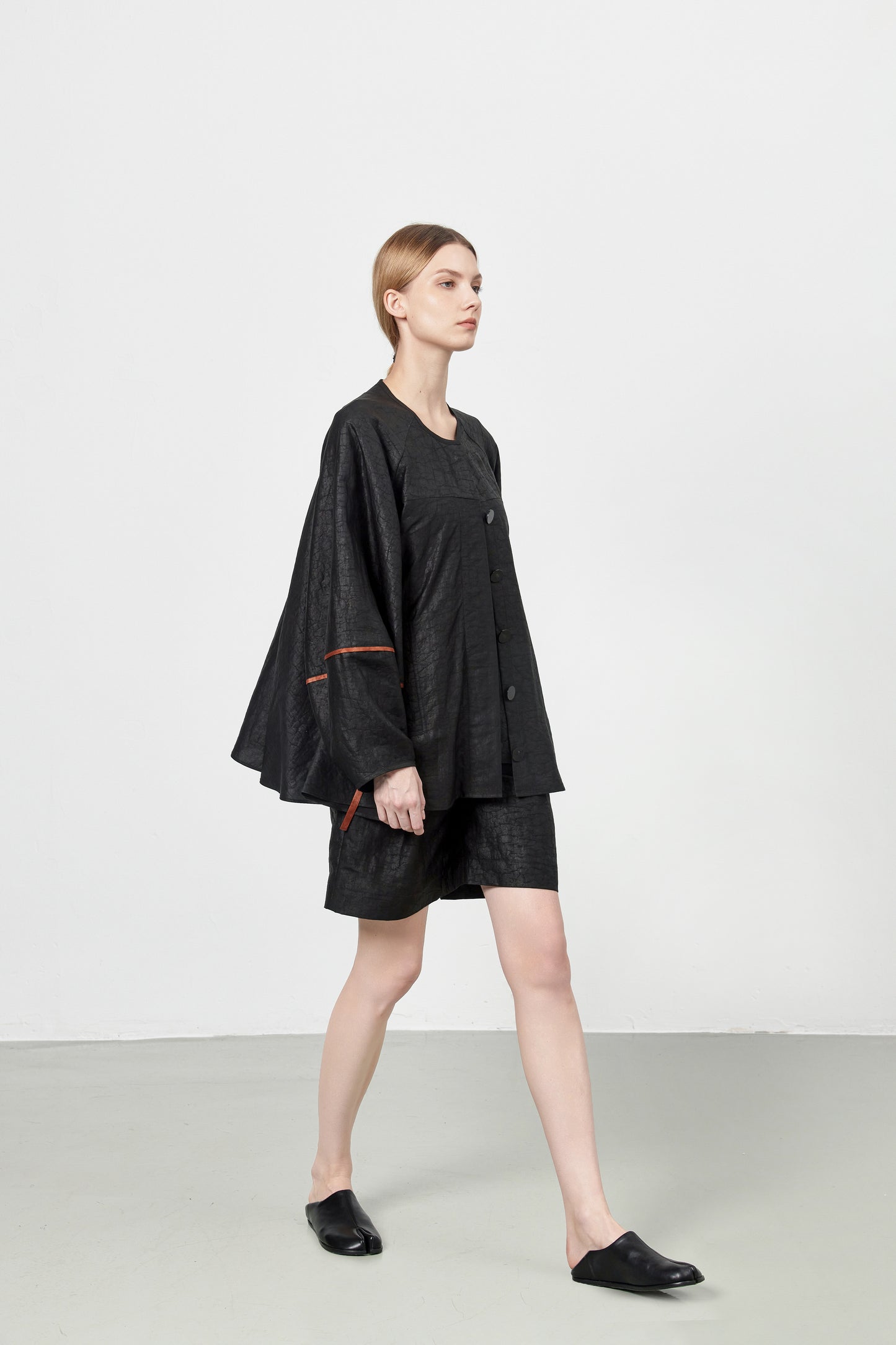 Wide Tea Silk Shirt