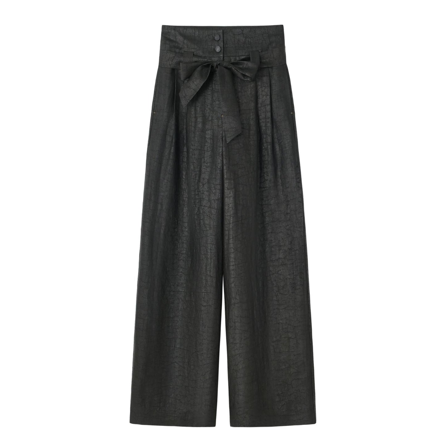 High-Waisted Tea Silk Trousers
