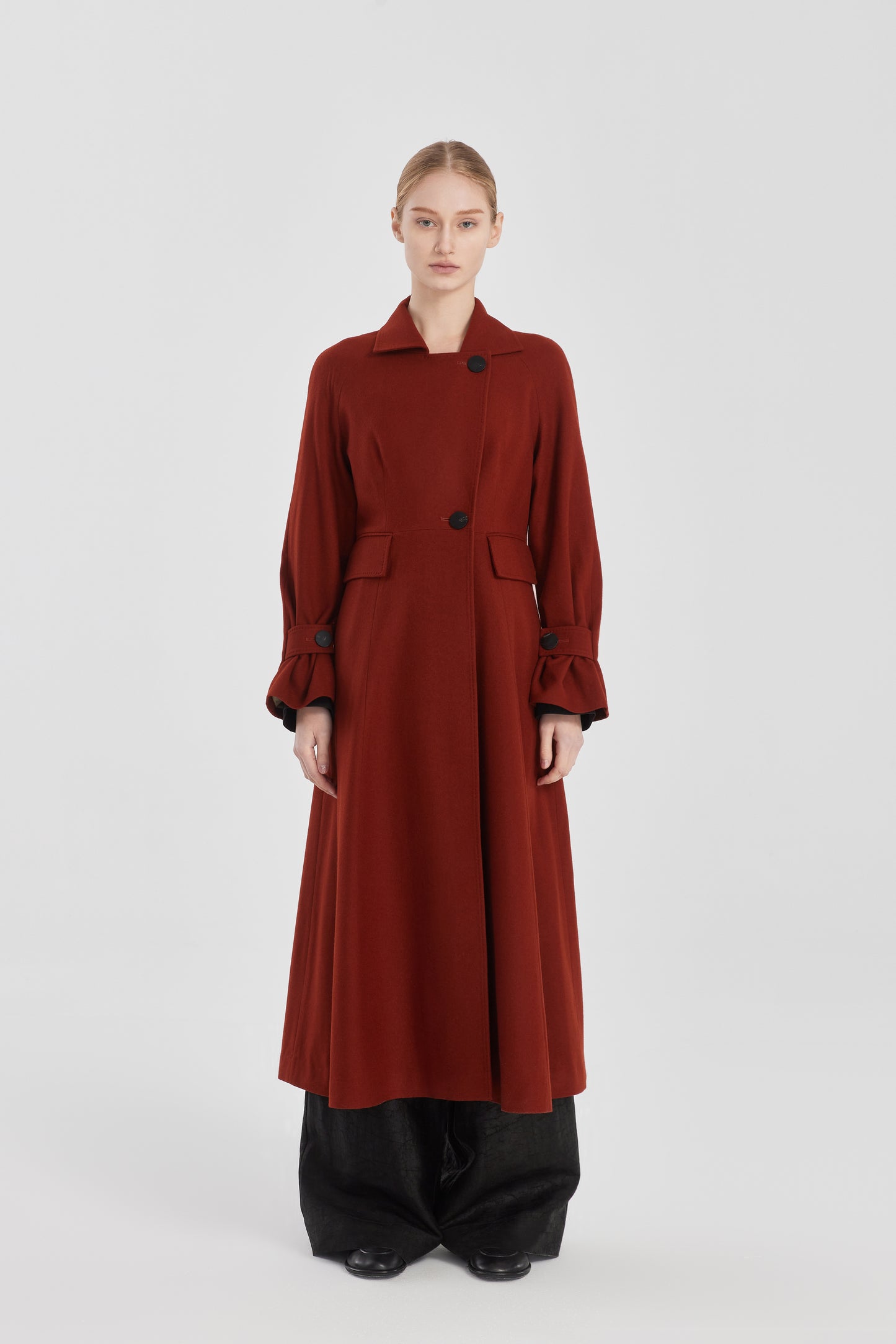 Long Loden Trench Coat
