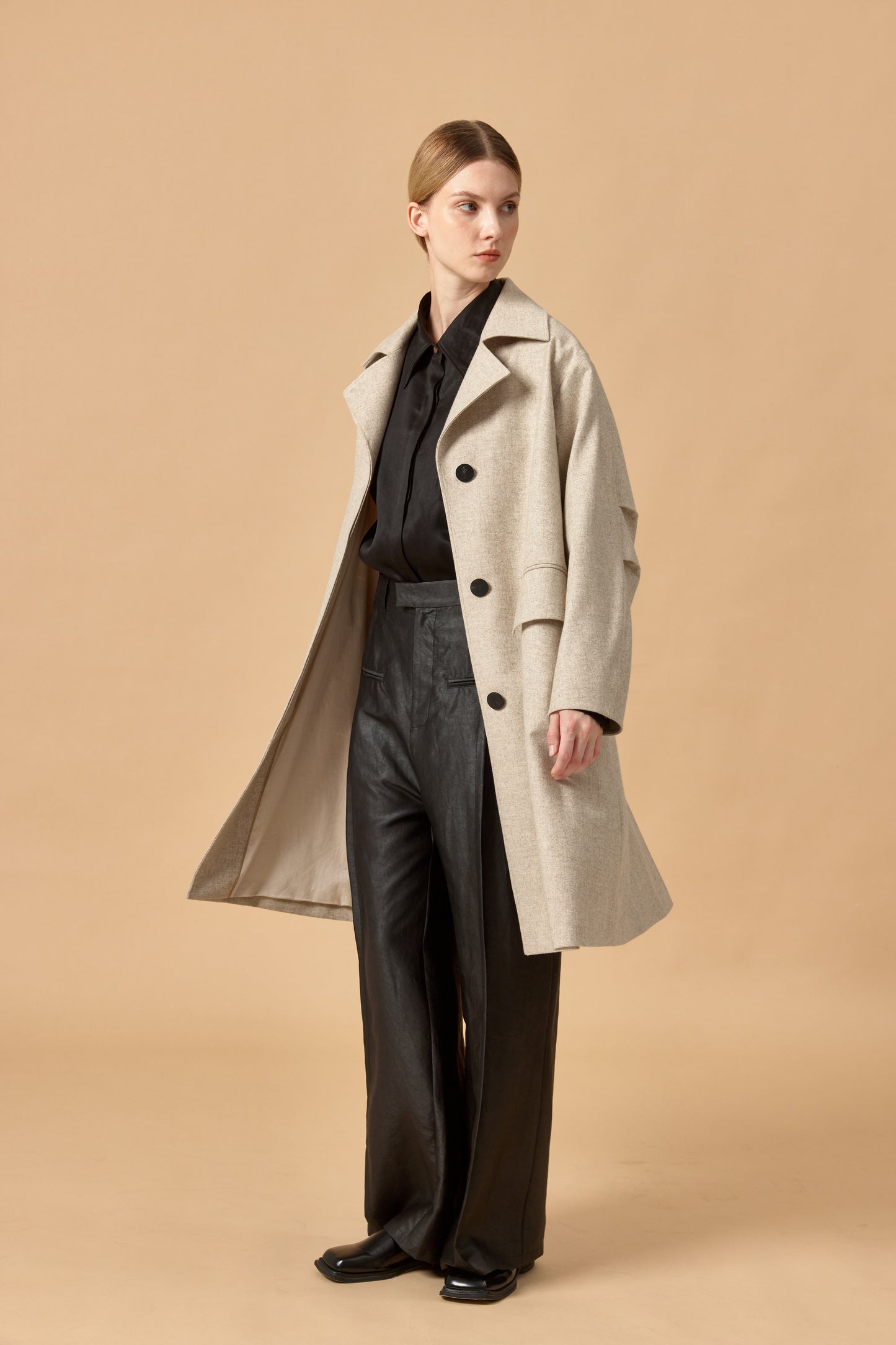 Basic Loden Trench Coat