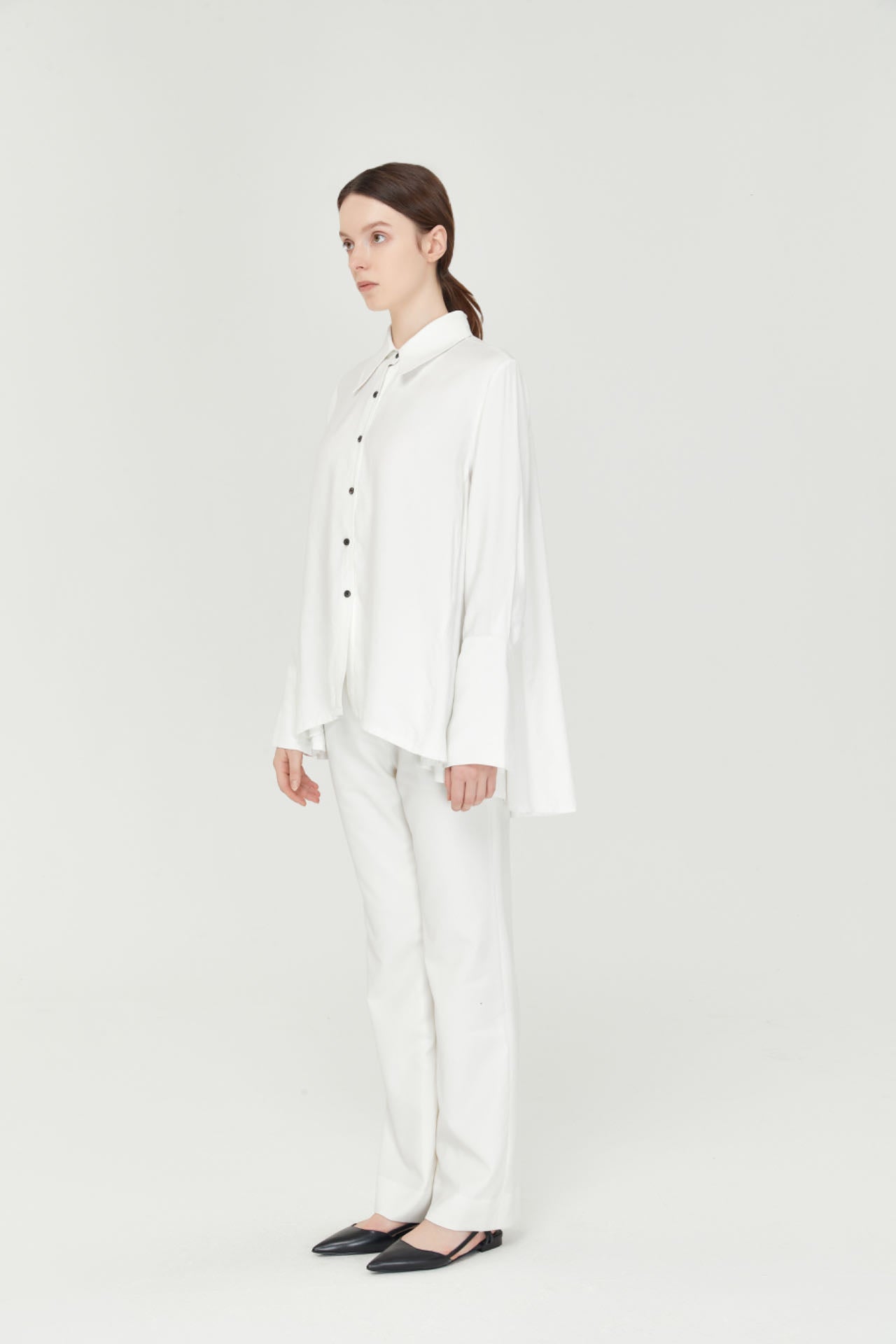 Long Pointy Collar Shirt