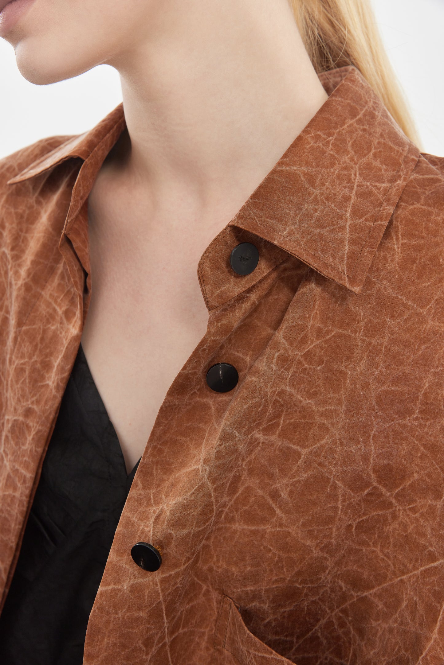 Brown Tea Silk Shirt