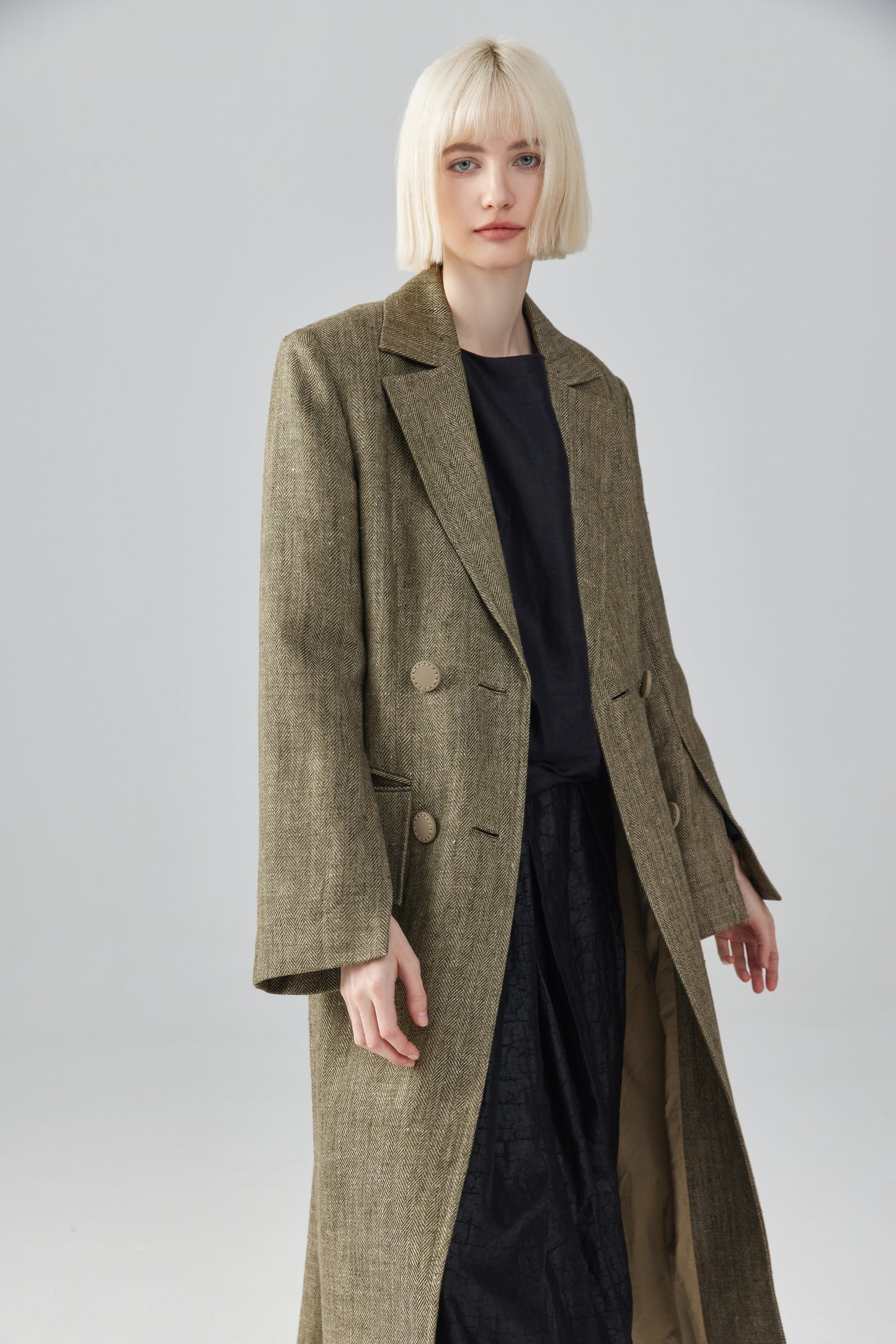 Linen Trench Coat