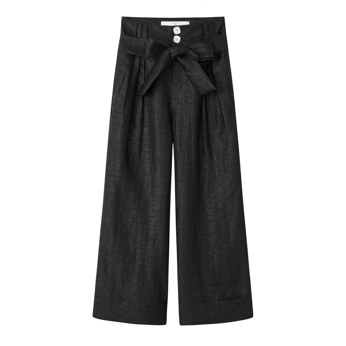 Flared Tea Silk Trousers