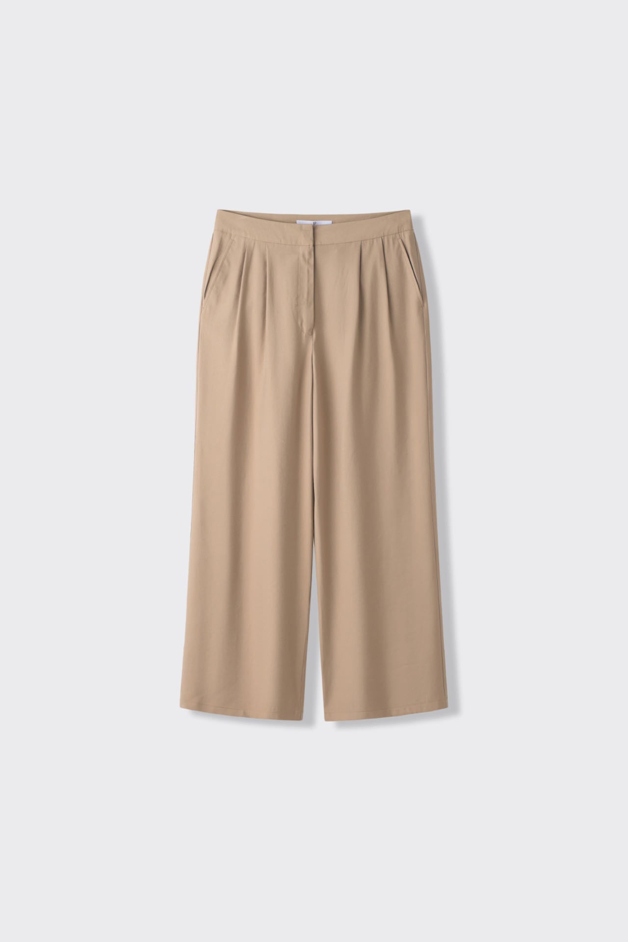 Wide-Leg Lyocell Trousers