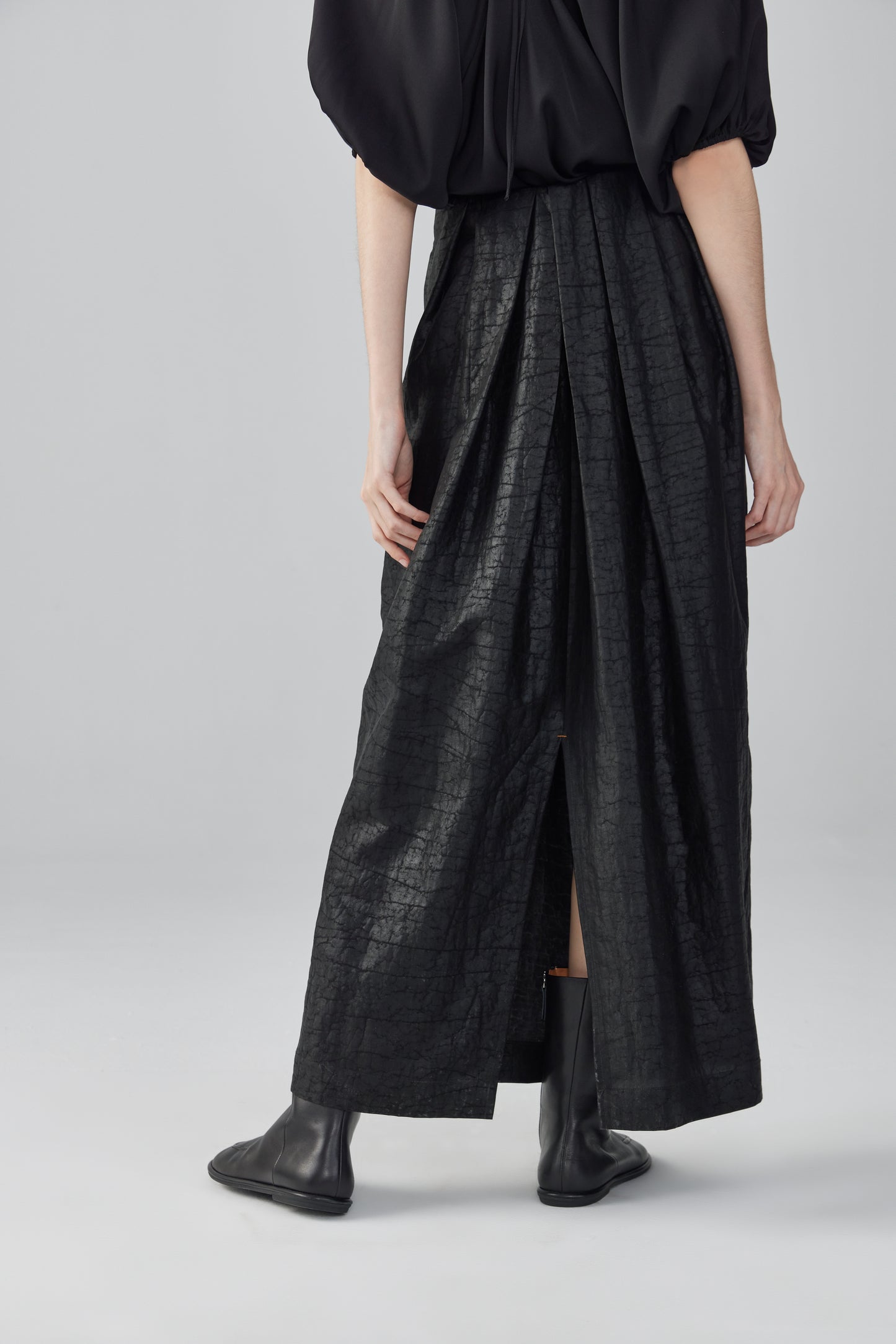 Layered Tea Silk Skirt