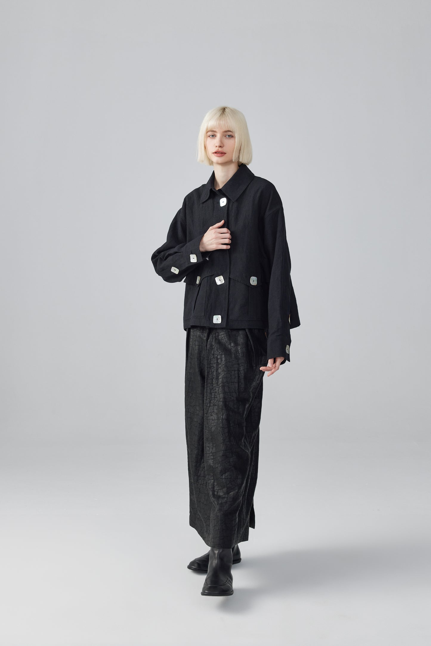 Black Linen Jacket