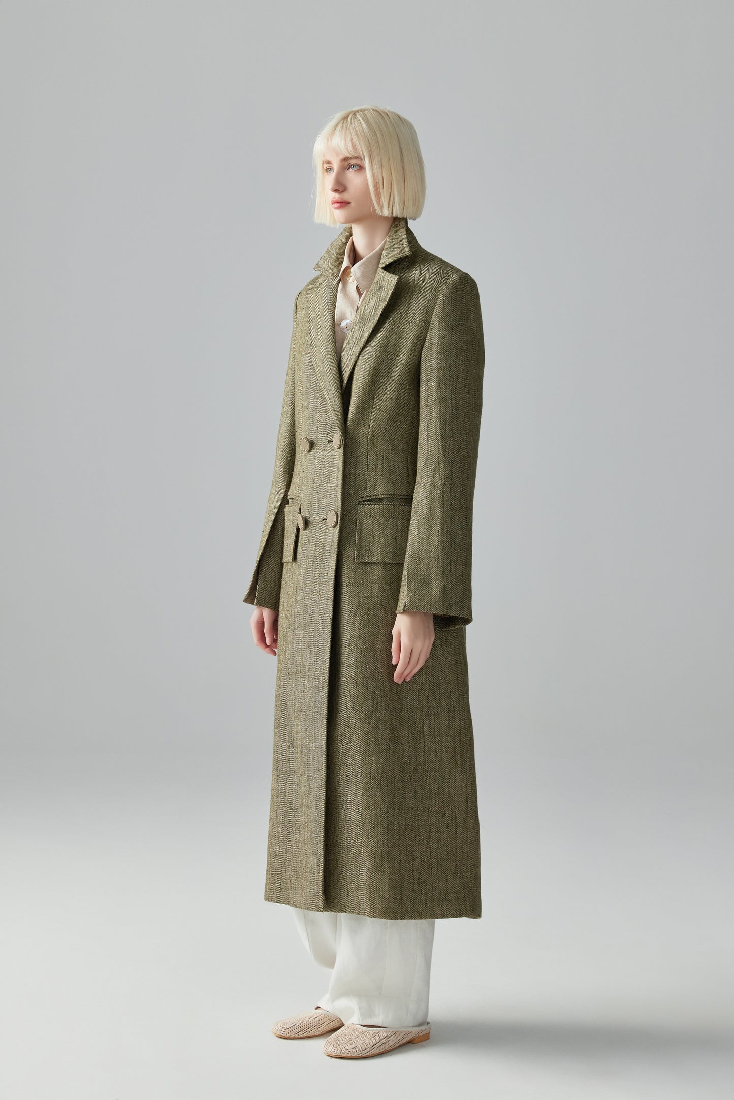 Linen Trench Coat