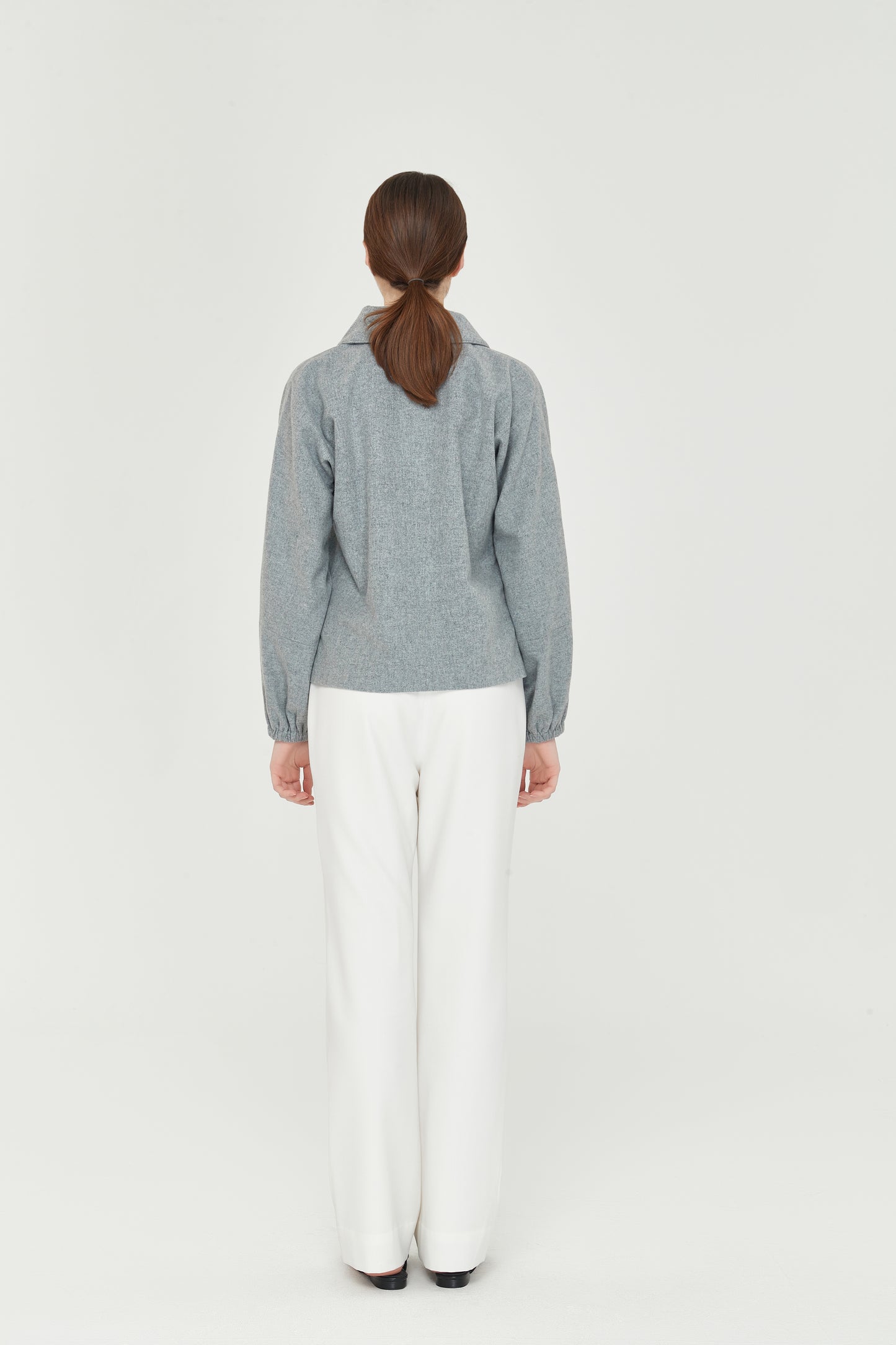 Lapel Collar Loden Top