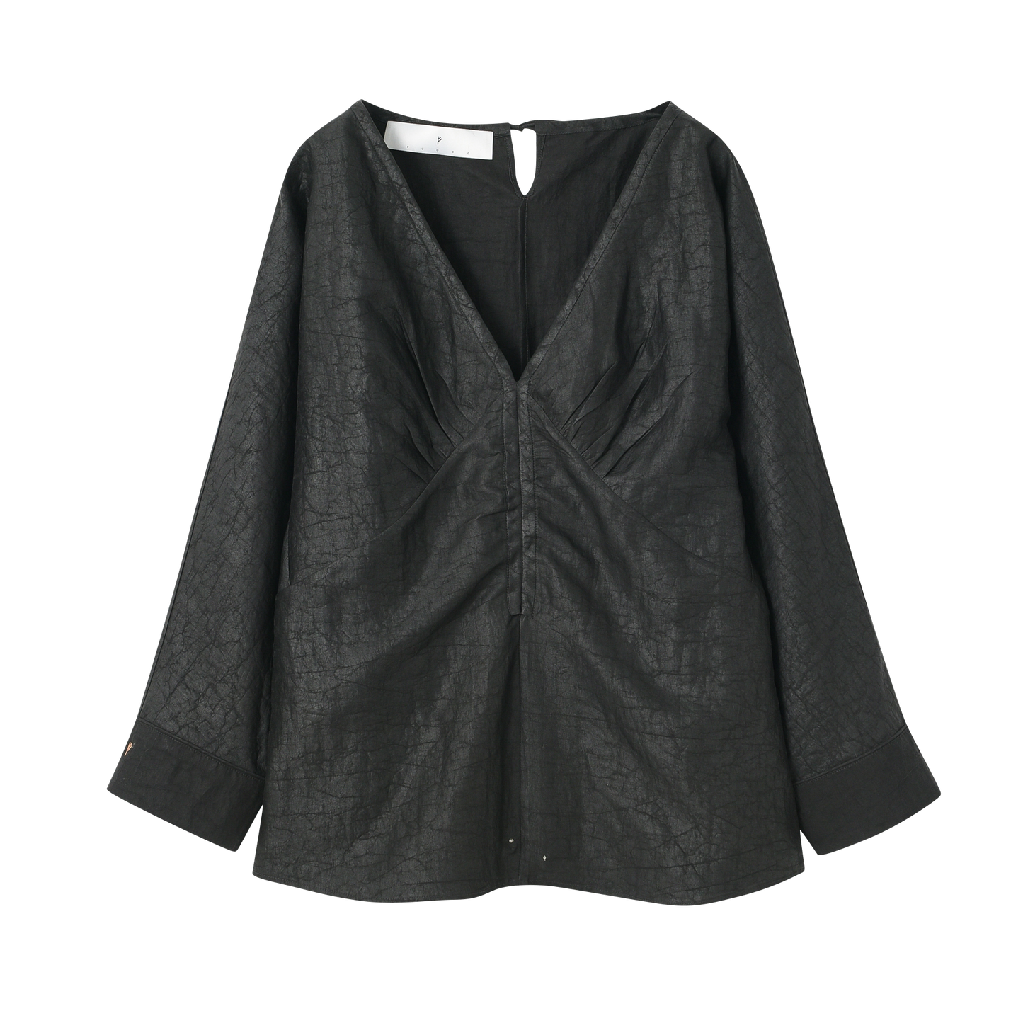 Cinched Tea Silk Shirt