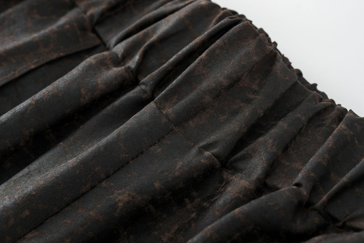 Black Tea Silk Palazzo Trousers