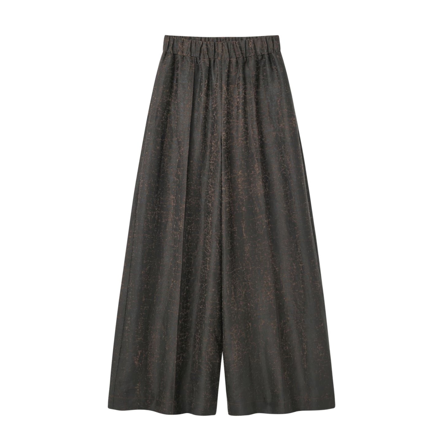 Black Tea Silk Palazzo Trousers