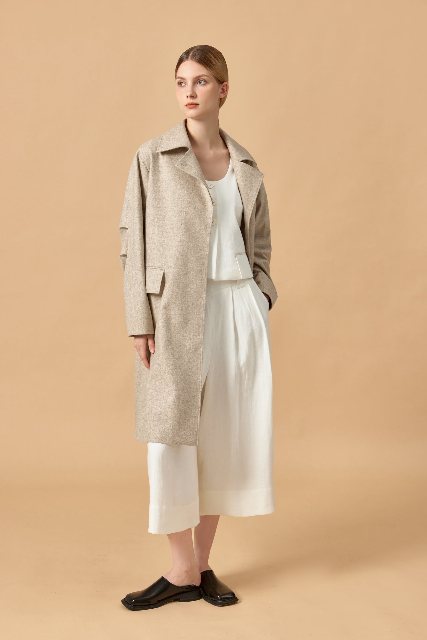 Basic Loden Trench Coat