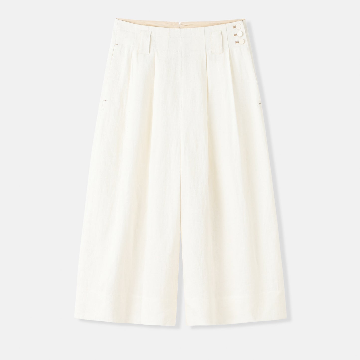 Linen Capri Trousers