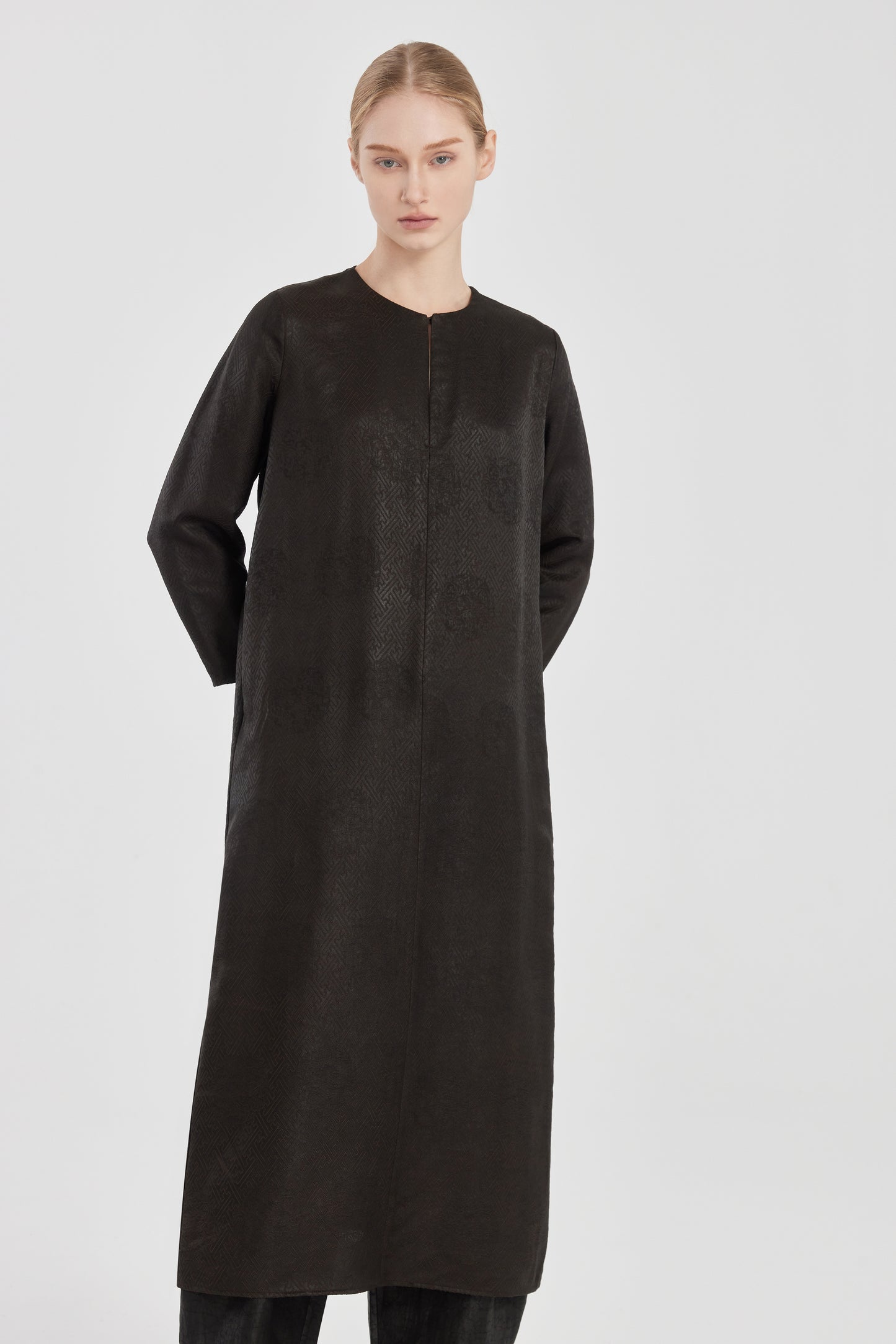 Long Tea silk Dress