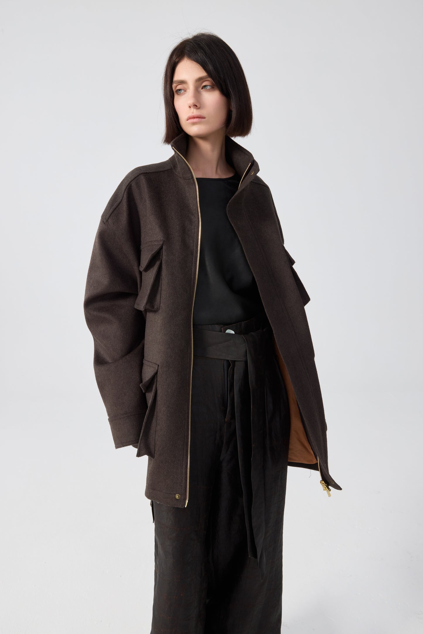 GEFINO LODEN JACKET- BROWN