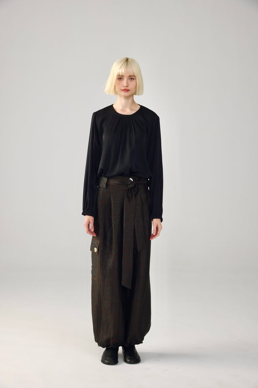 Black Silk Blouse