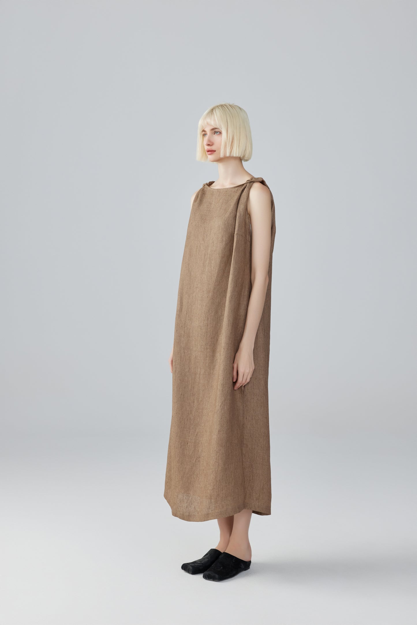 Sleeveless Linen Dress