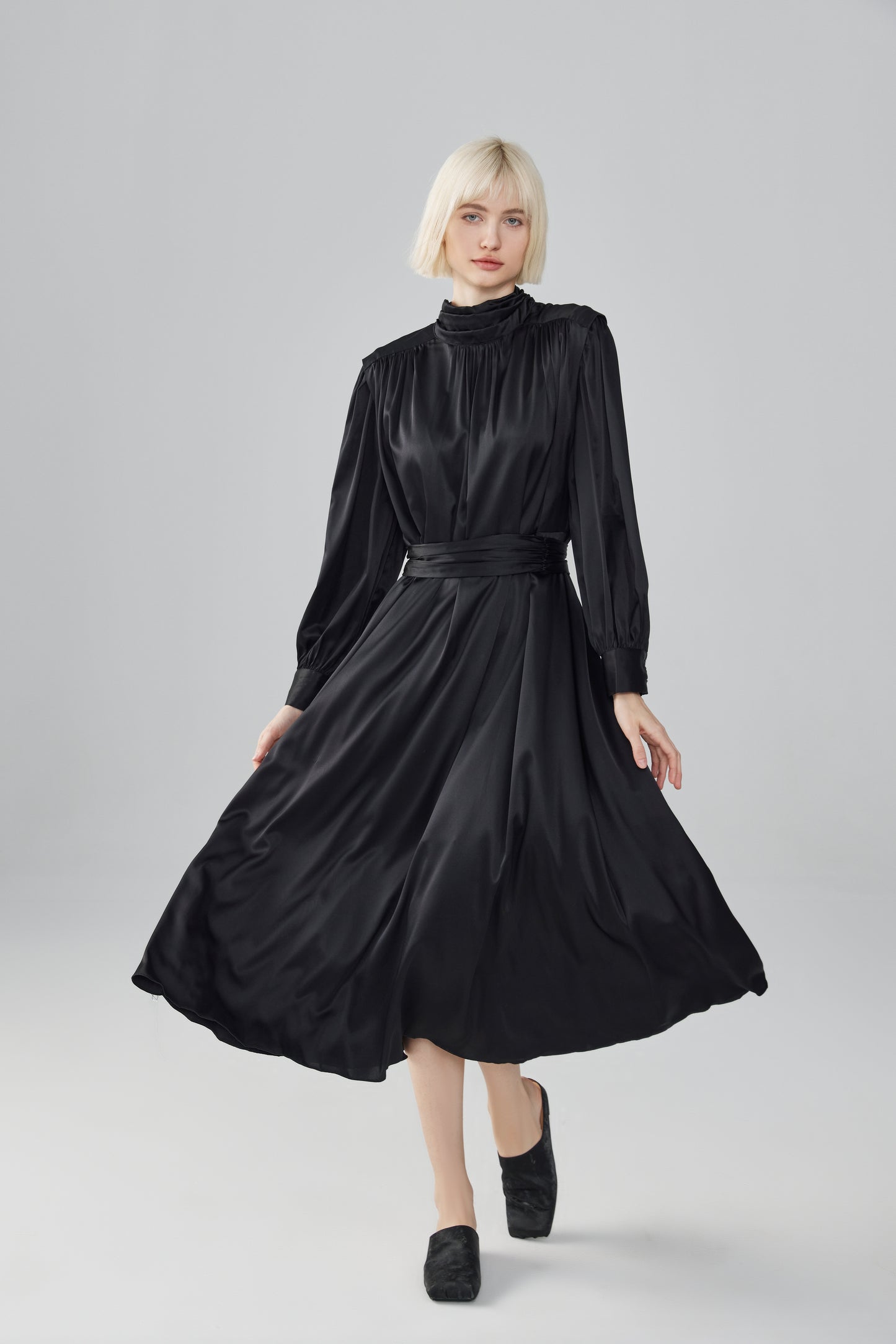 Structured Silk Dress