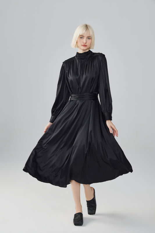 Structured Silk Dress