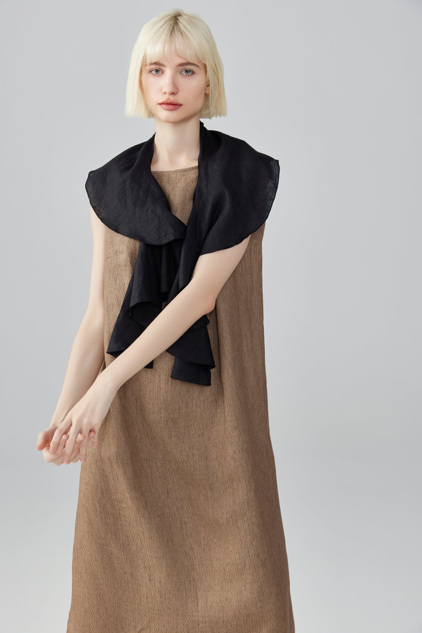 Sleeveless Linen Dress