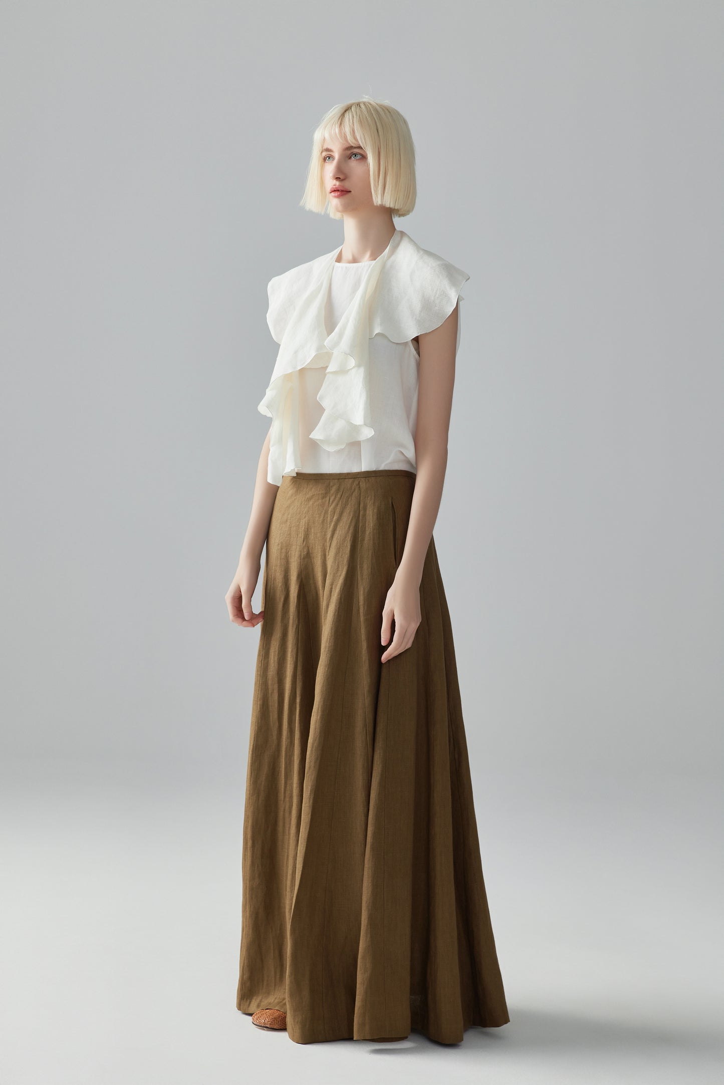 Long Linen Skirt