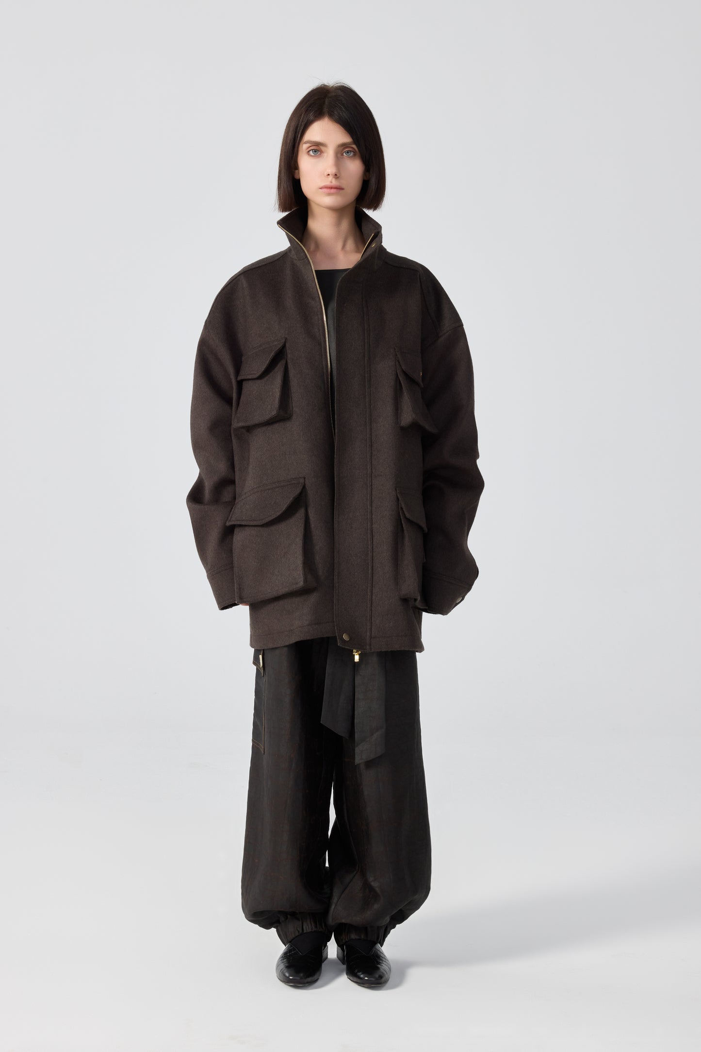 GEFINO LODEN JACKET- BROWN