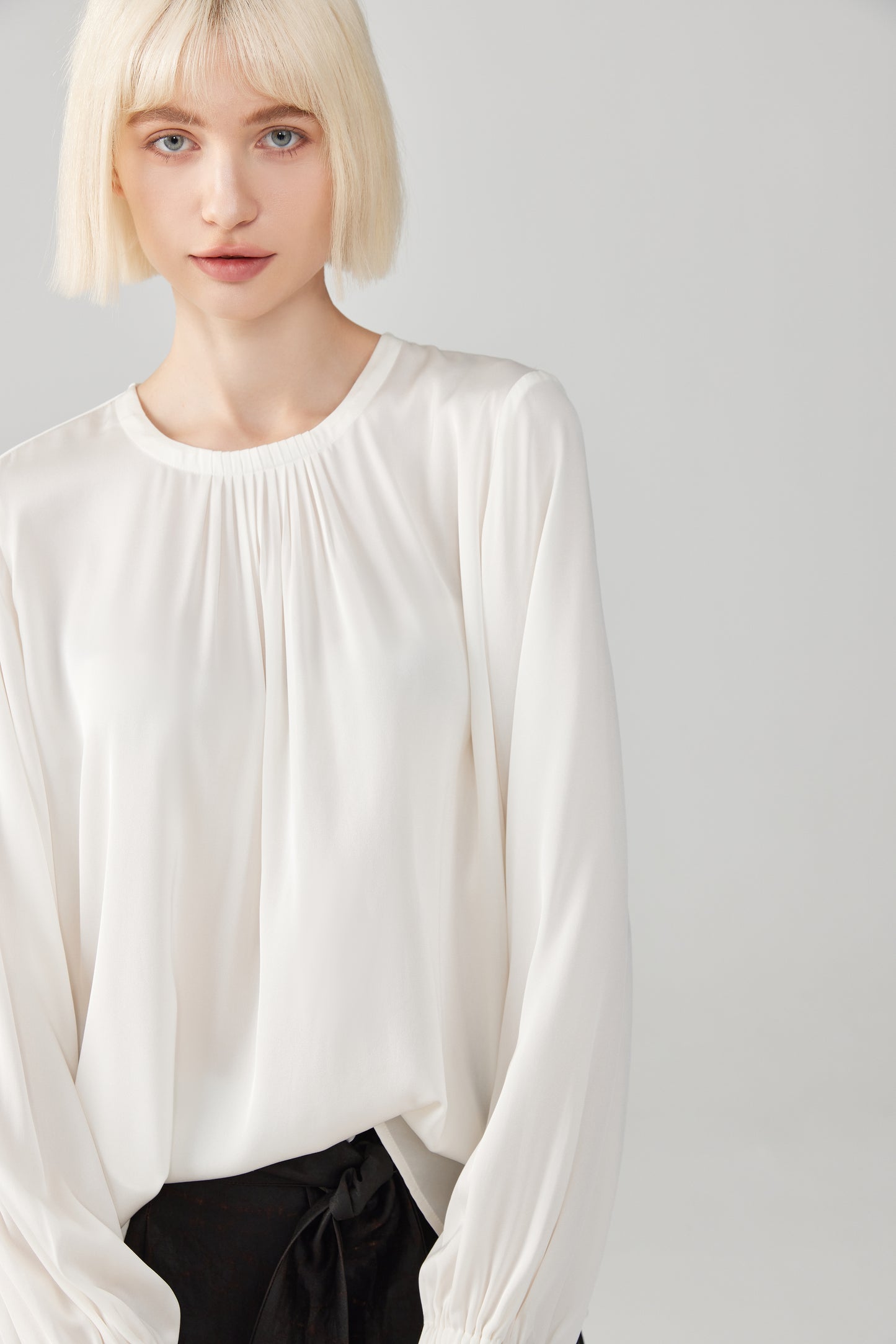 Black Silk Blouse