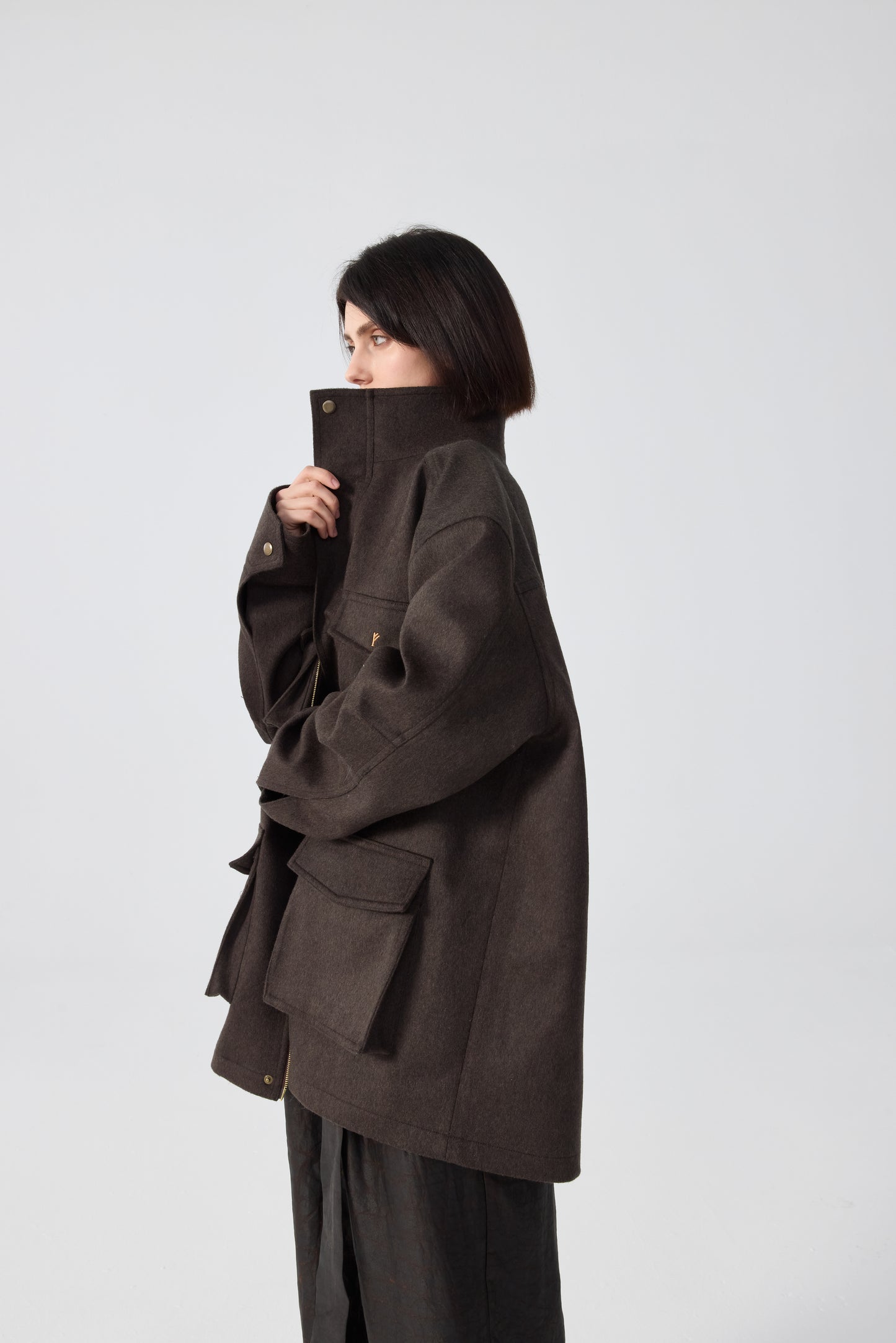 GEFINO LODEN JACKET- BROWN