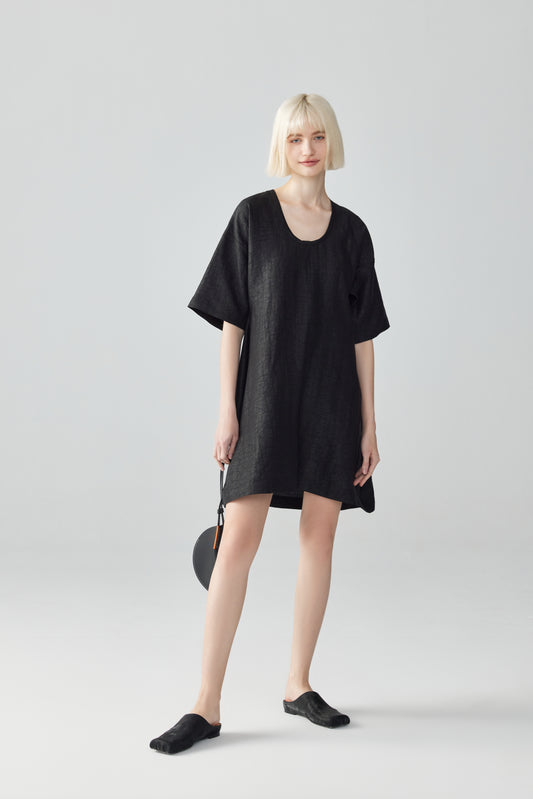 Short Tea Silk Dress