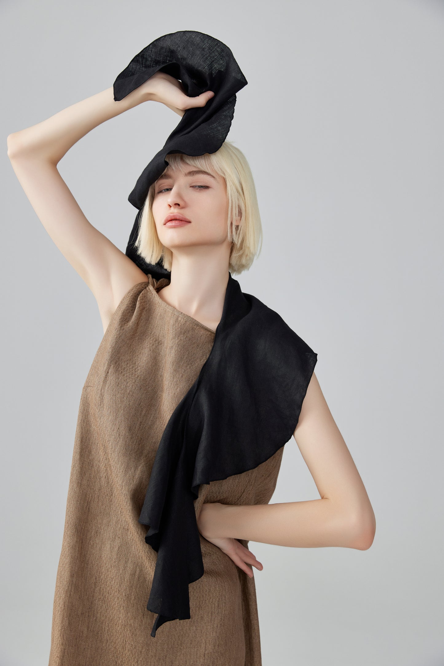 Sleeveless Linen Dress