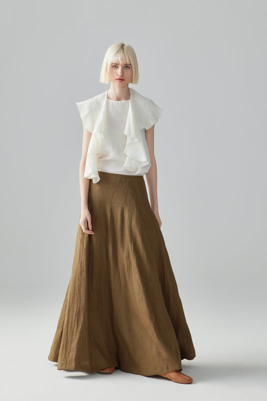 Long Linen Skirt